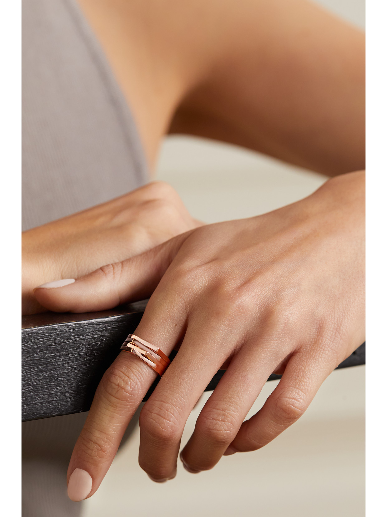 Repossi Antifer 18-karat Rose Gold Ring In Gold
