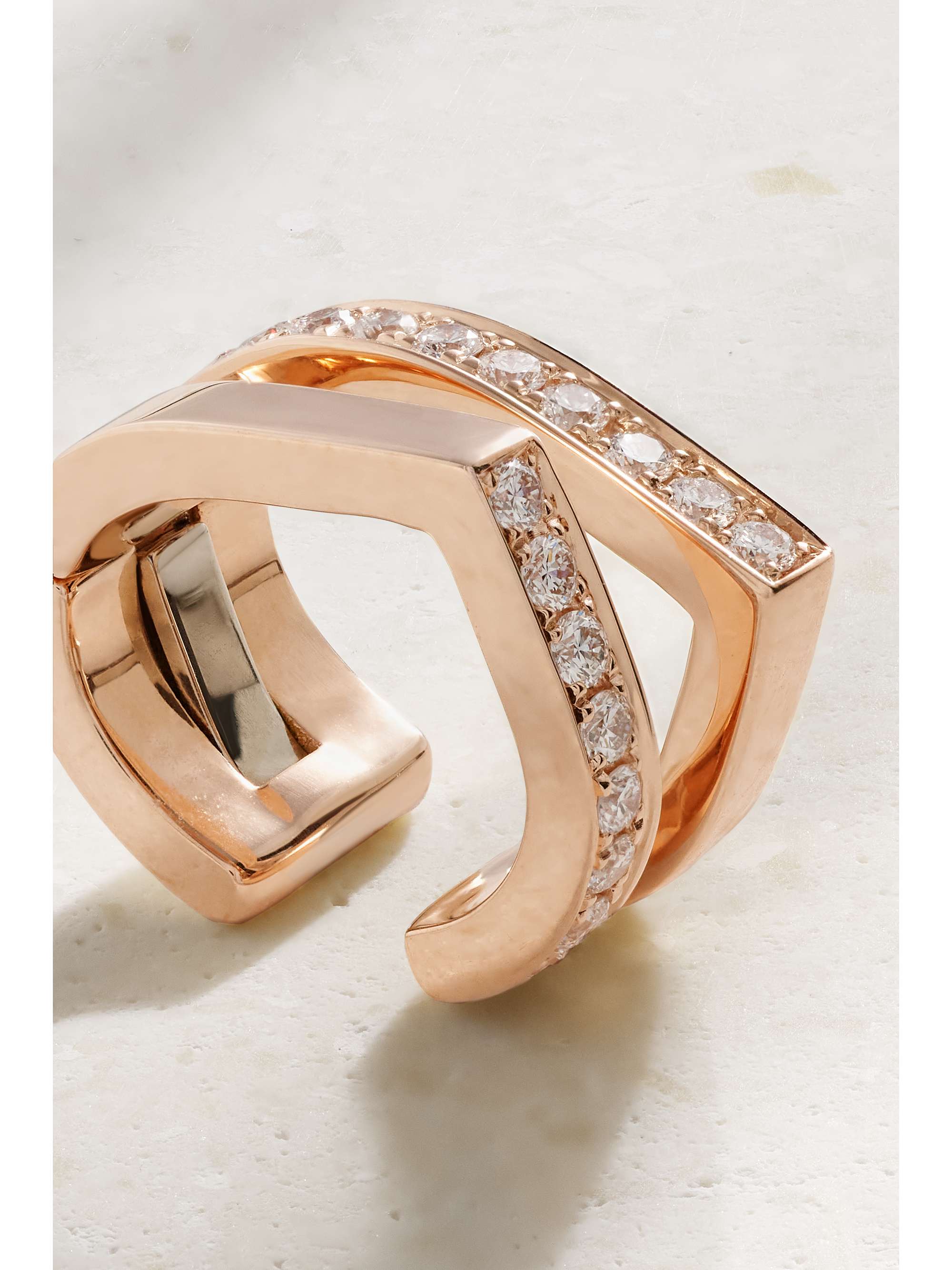 REPOSSI Antifer 18-karat rose gold diamond ear cuff