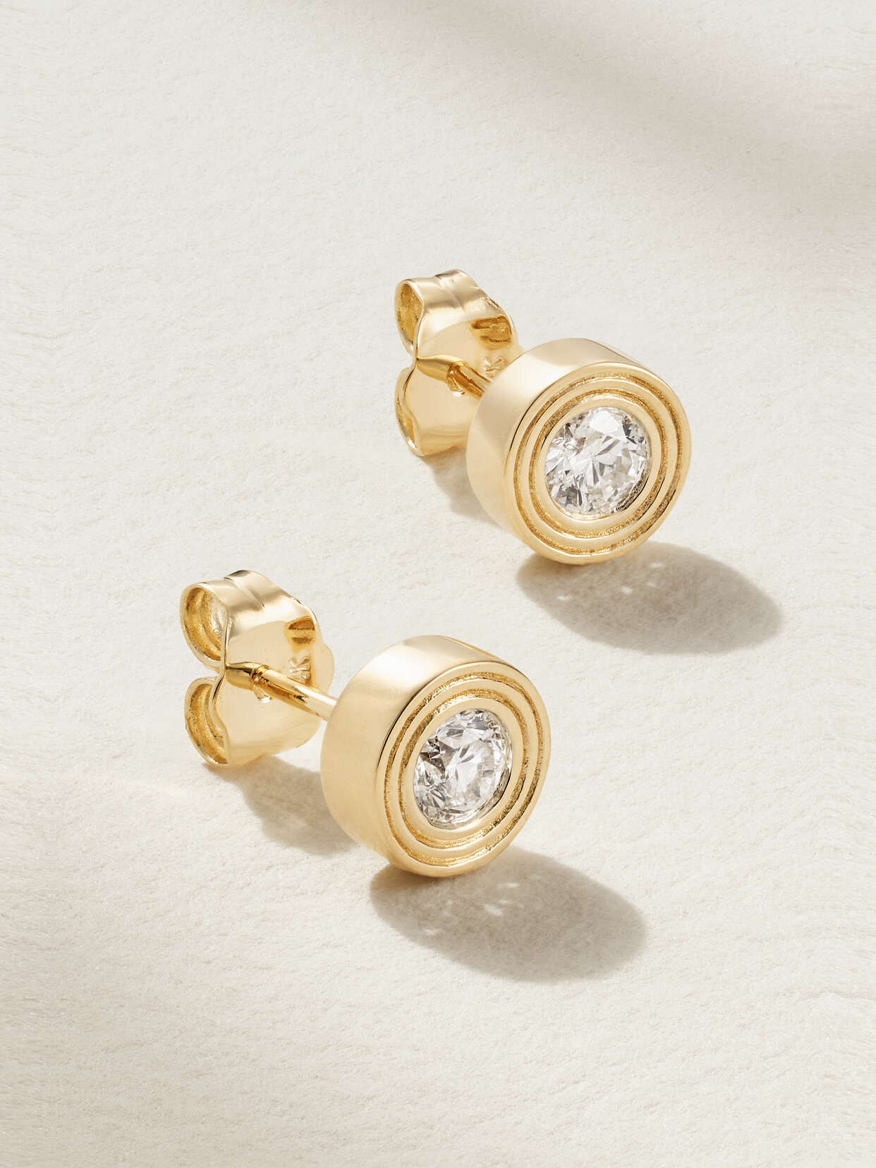 Sydney Evan 14-karat Gold Diamond Earrings