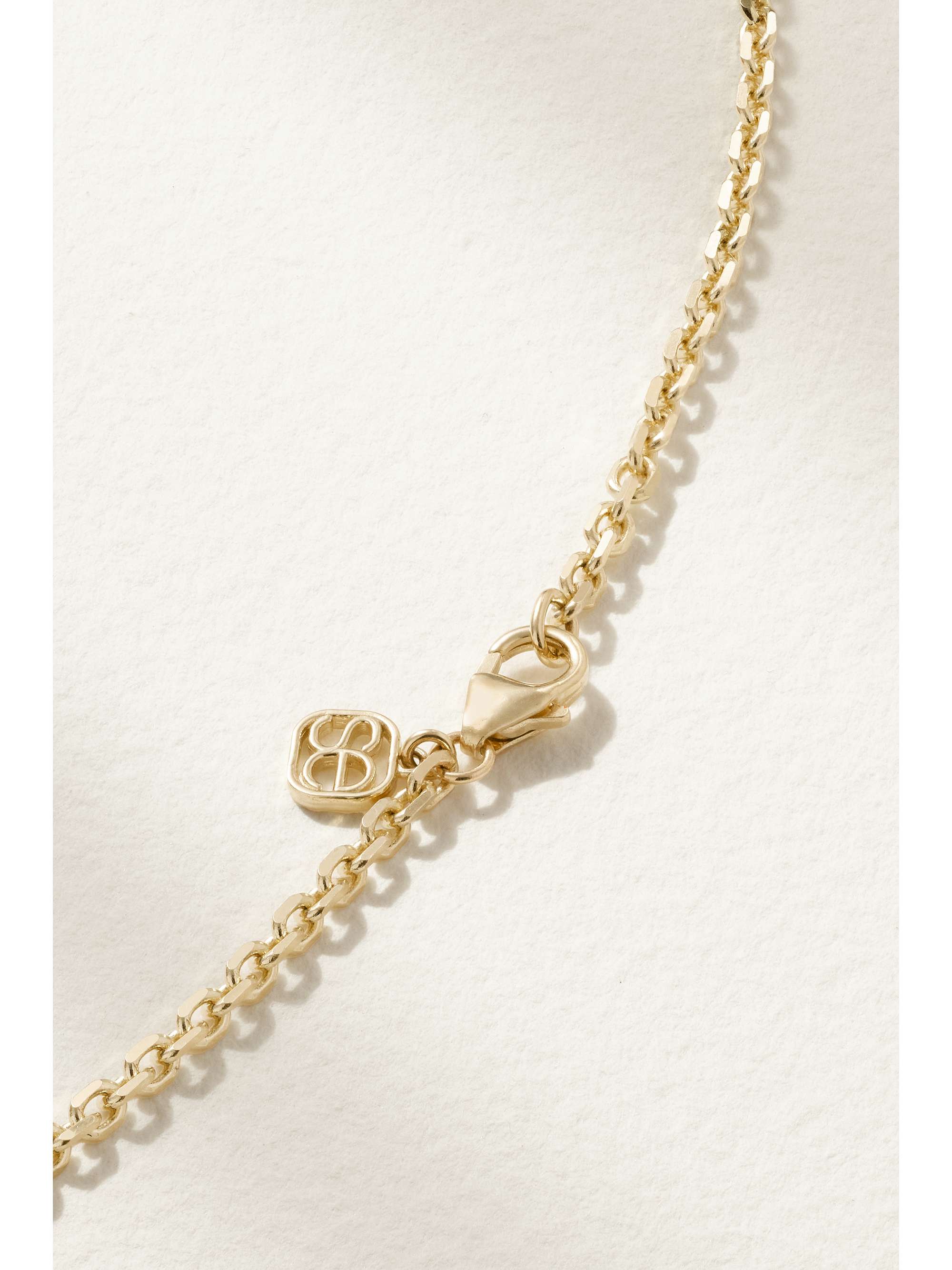 SYDNEY EVAN Evil Eye 14K 黄金钻石项链