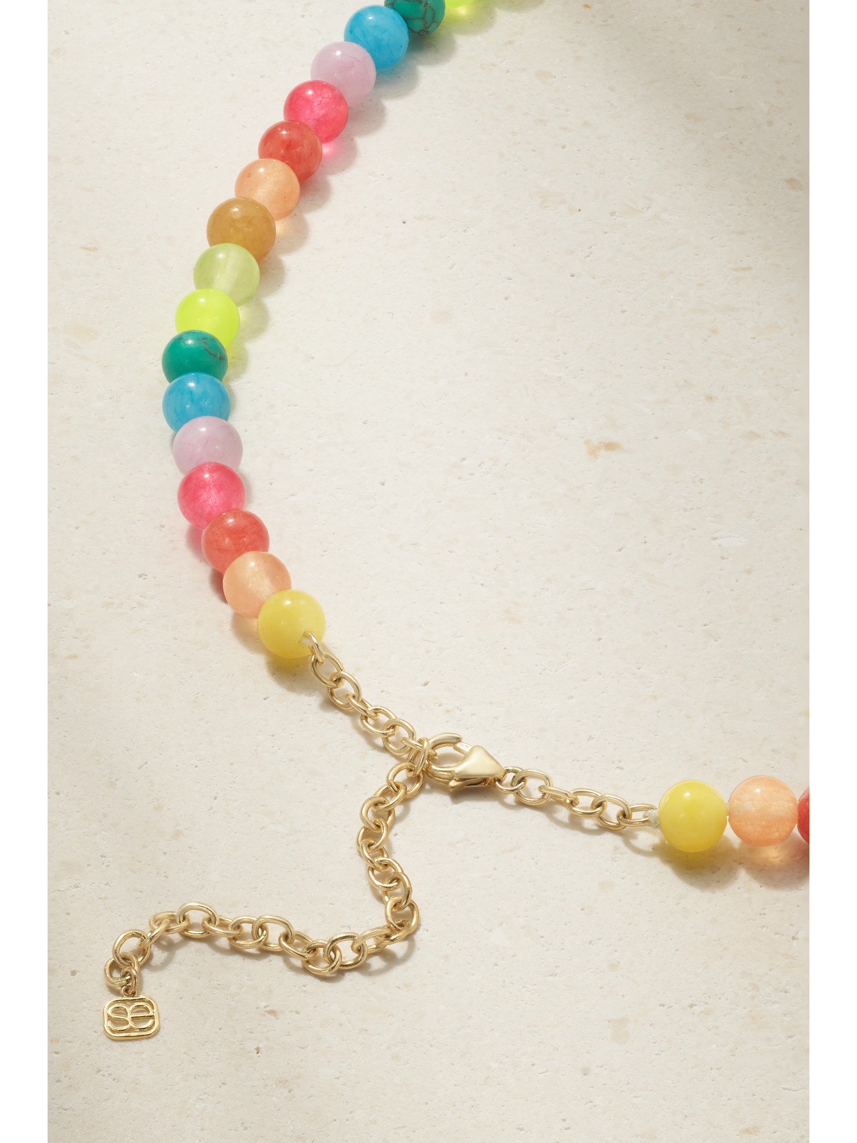 Sydney Evan 14-karat Gold Multi-stone Necklace In Gold
