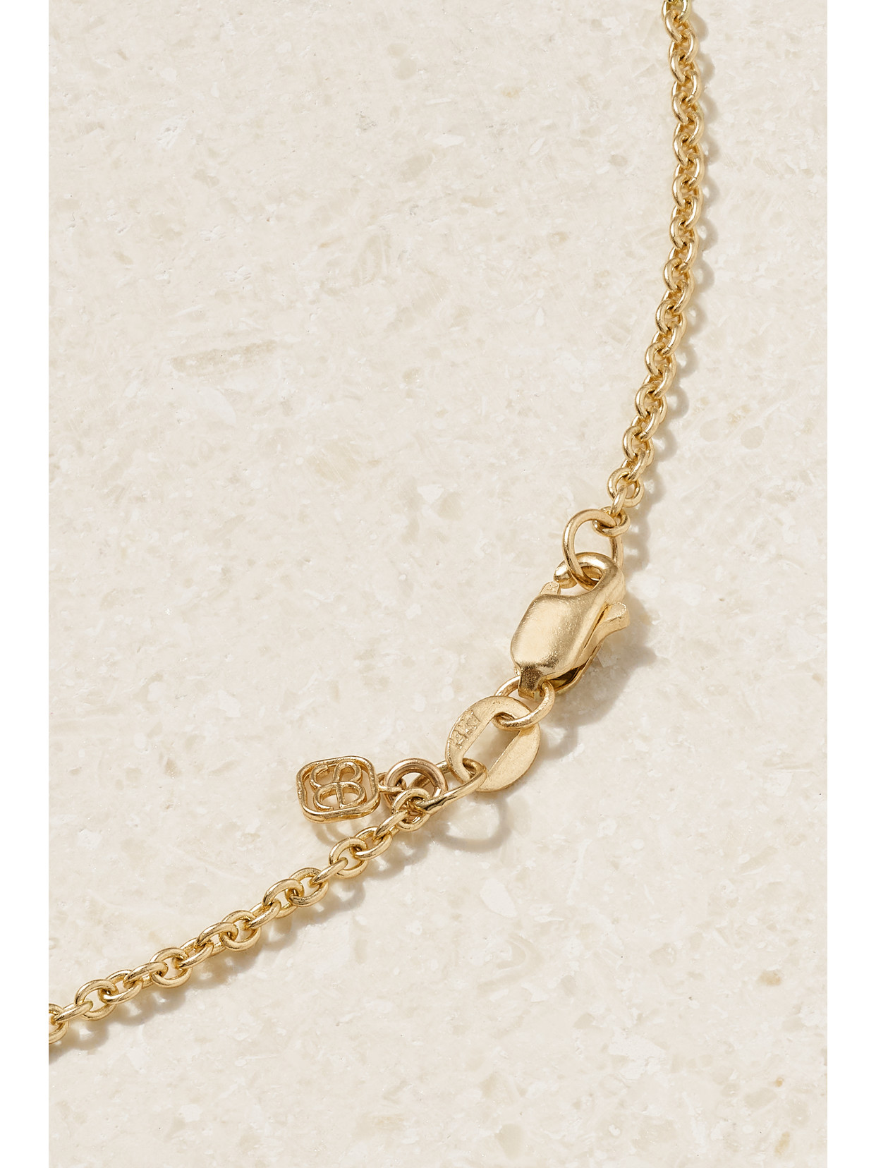 Sydney Evan Open Icon 14-karat Gold, Opal And Diamond Necklace In Gold