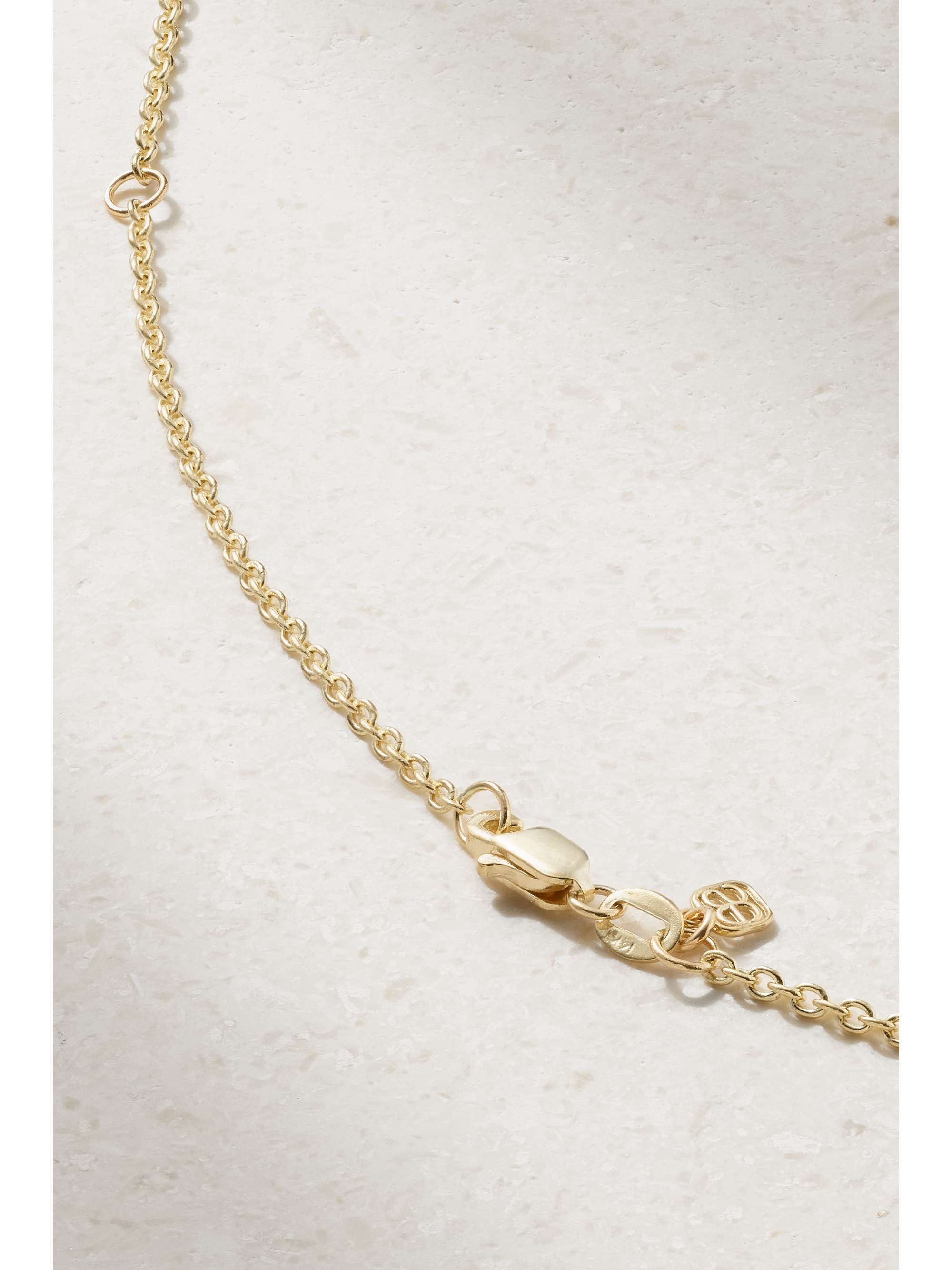 SYDNEY EVAN Medium Evil Eye 14-karat gold necklace