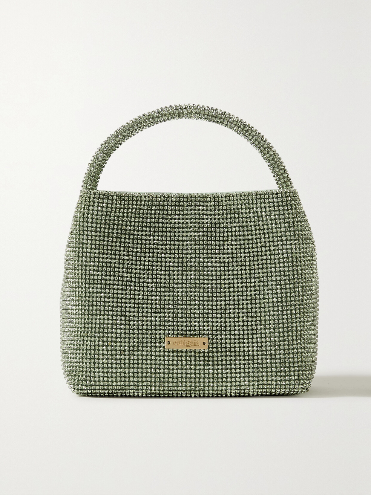 Cult Gaia - Solene Mini Crystal-embellished Mesh Bag - Green