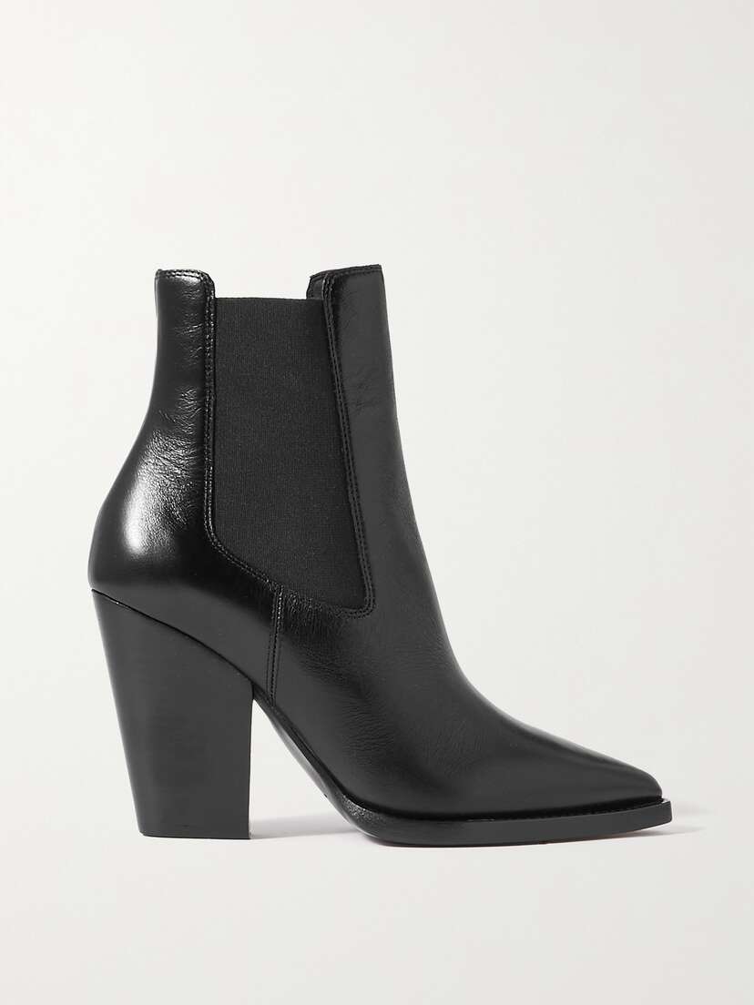 Saint Laurent Theo Leather Ankle Boots