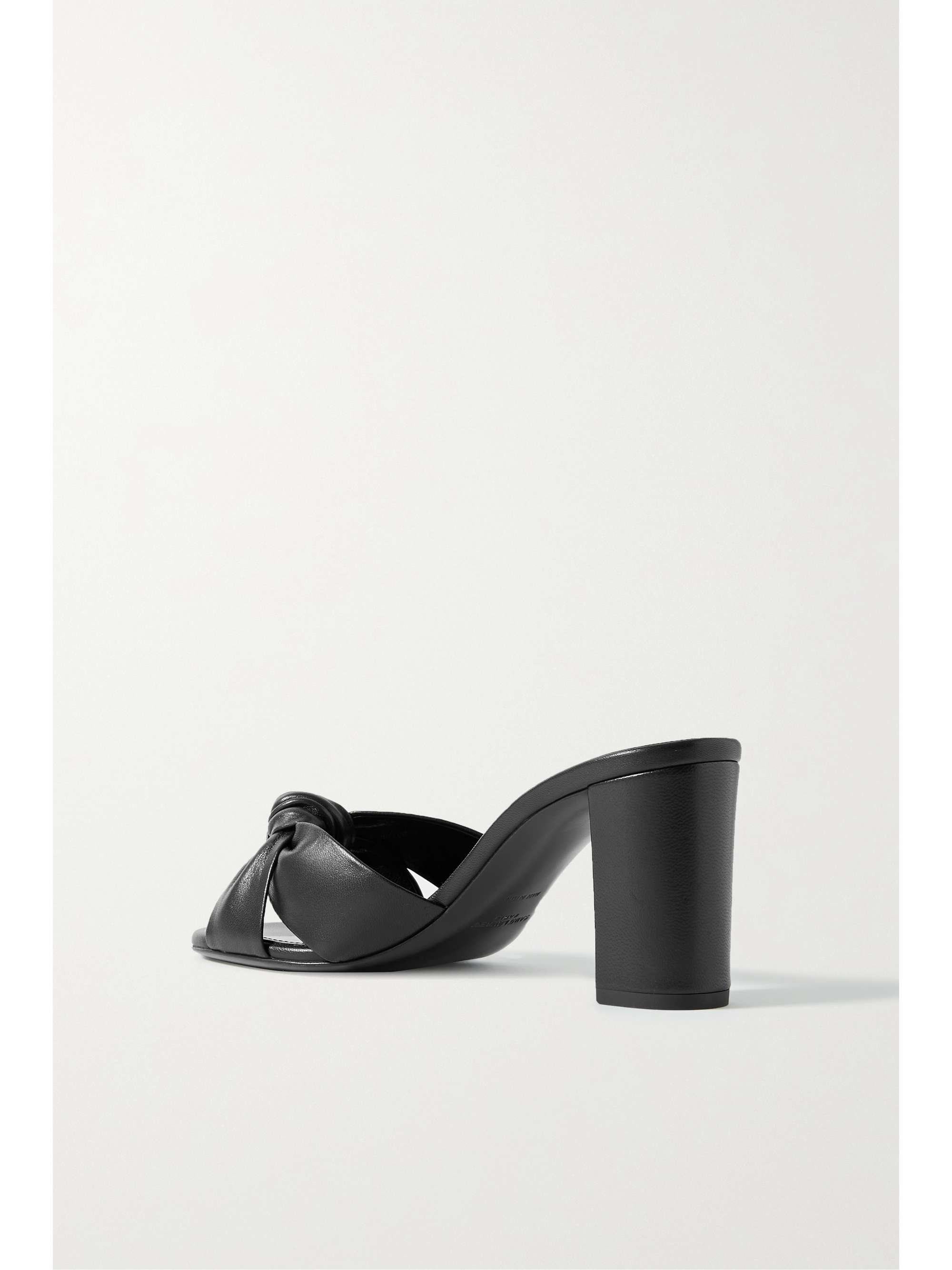 saint laurent bianca knotted leather mules