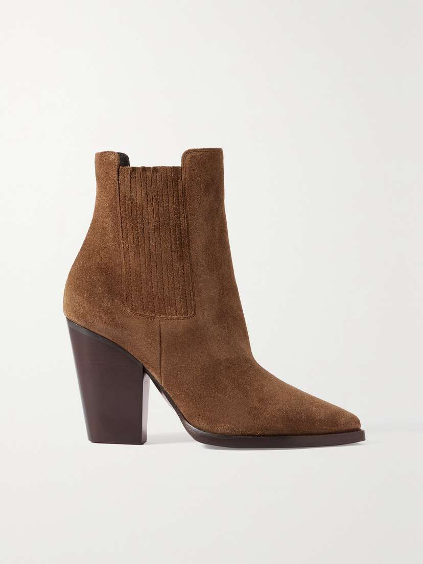 Saint Laurent Theo Suede Ankle Boots