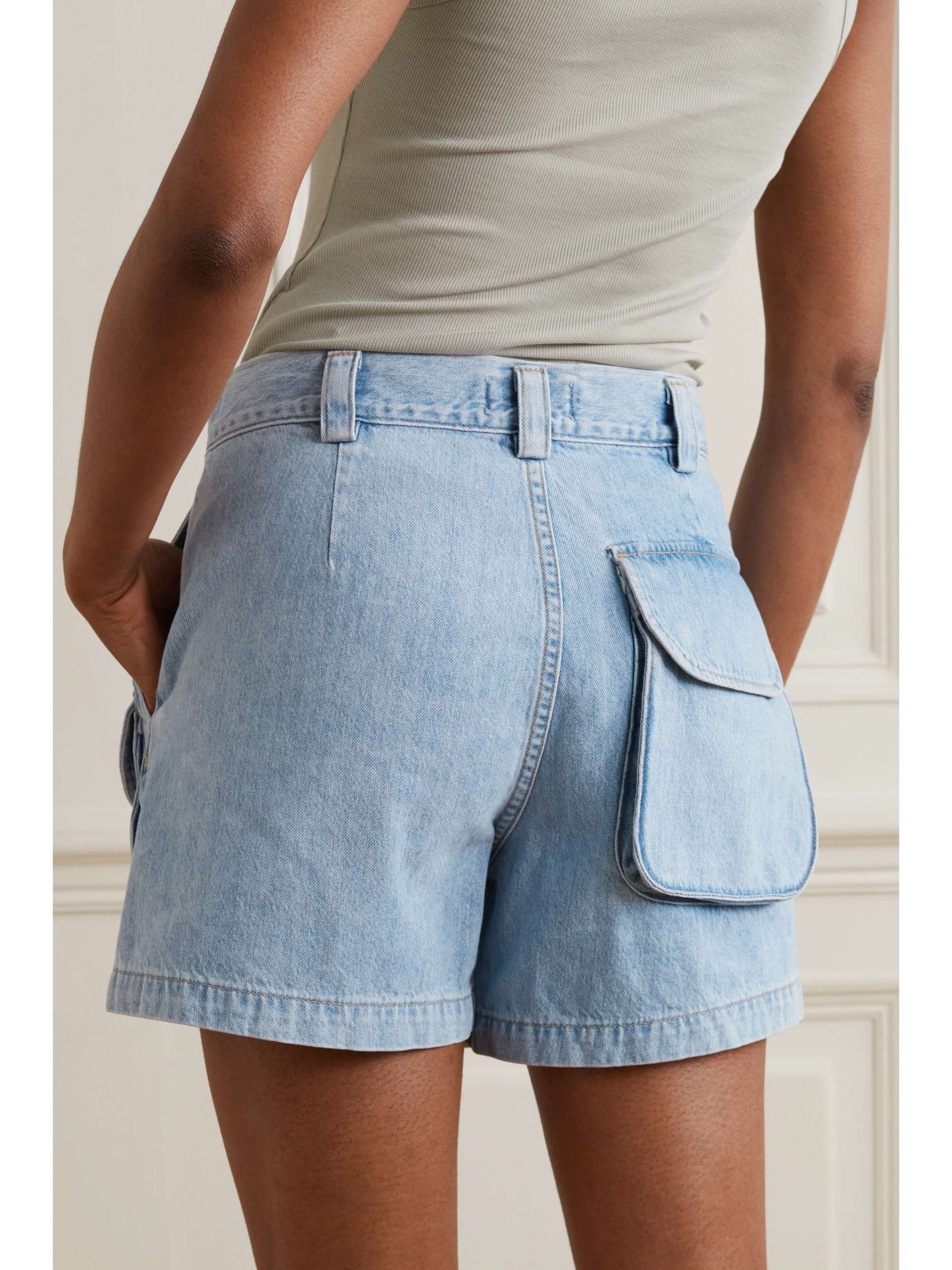 AGOLDE + NET SUSTAIN Vida organic denim shorts | NET-A-PORTER