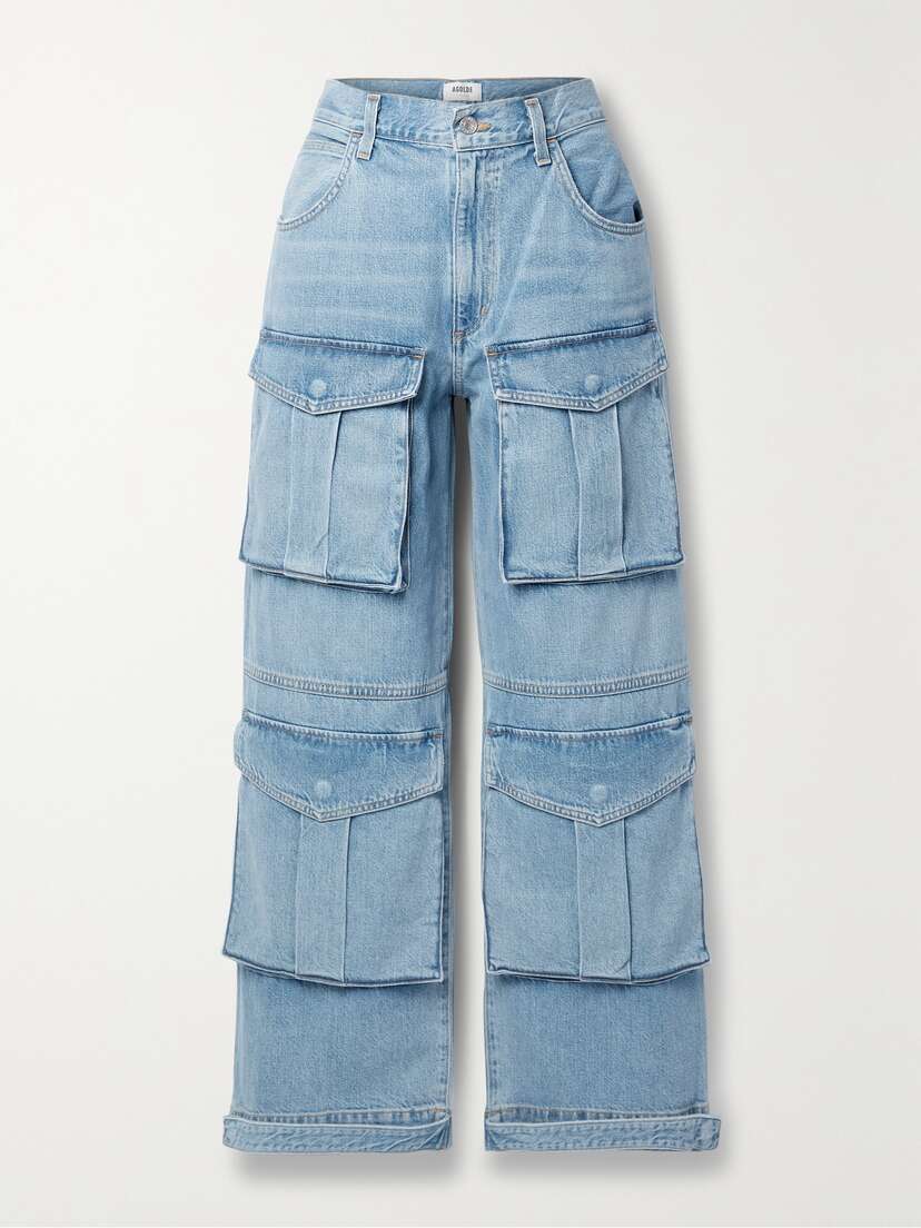 AGOLDE + Net Sustain Tex High-rise Wide-leg Organic Jeans