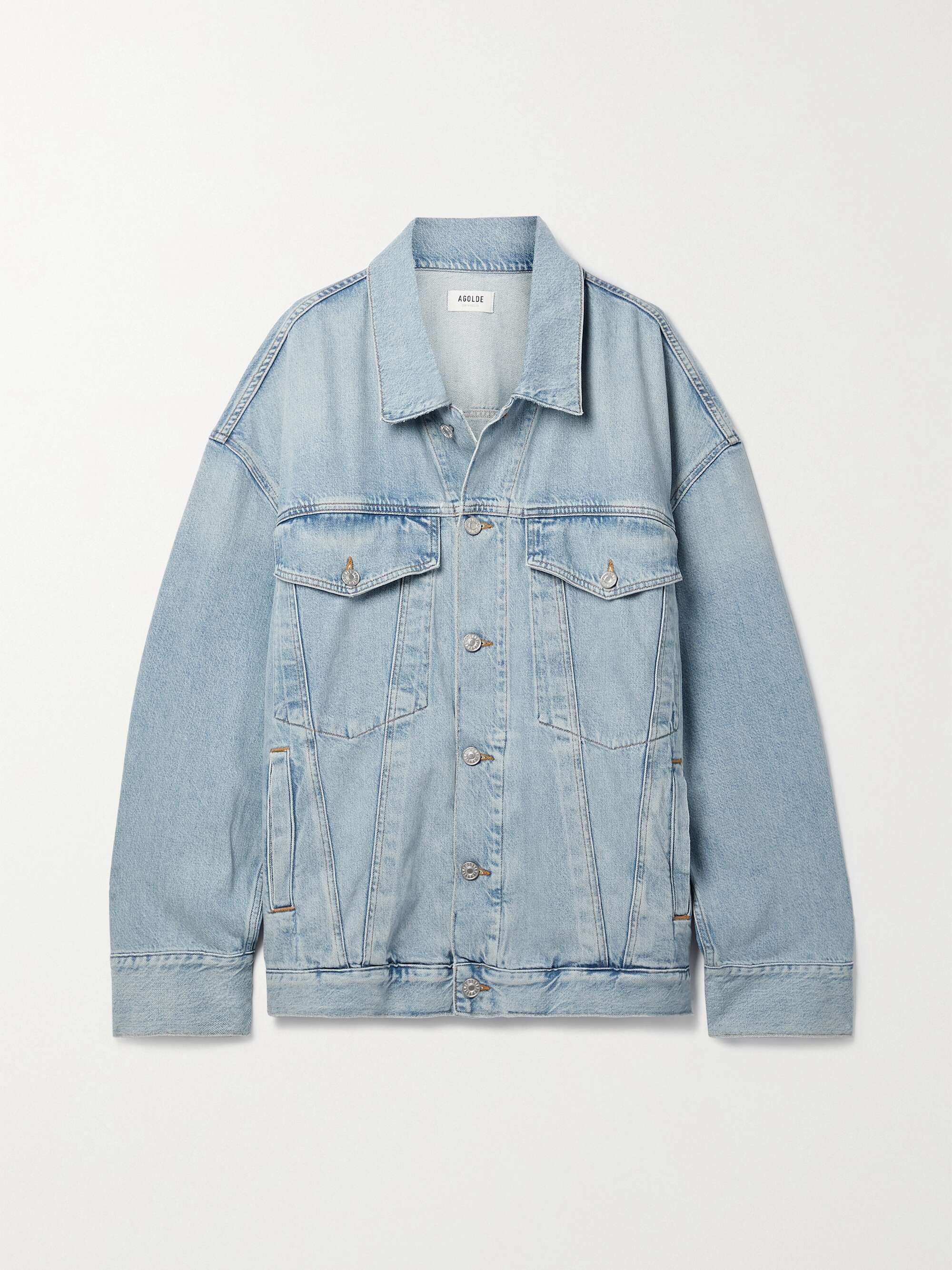 AGOLDE + NET SUSTAIN Wayne oversized organic denim jacket | NET-A-PORTER