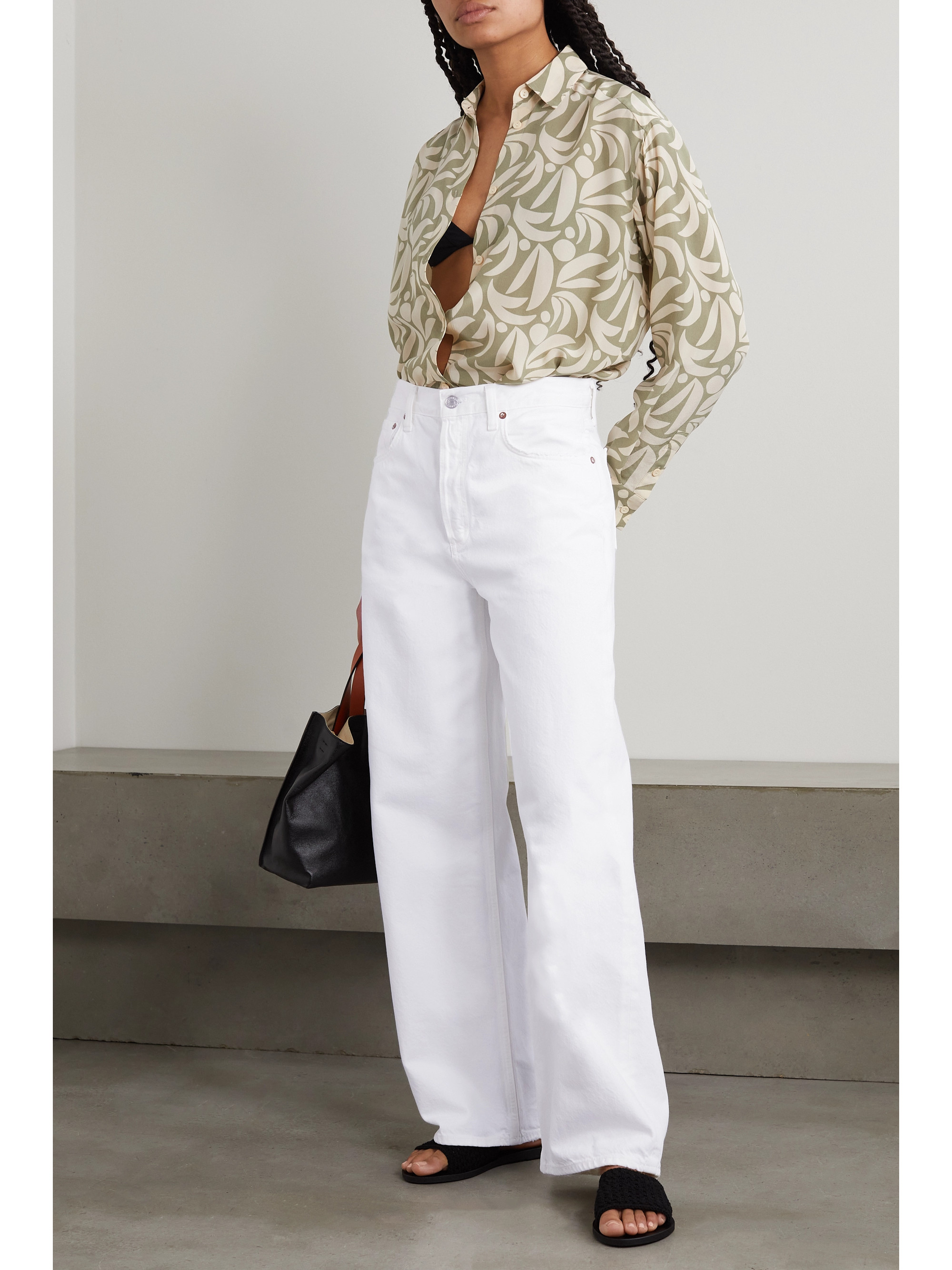 Agolde + NET SUSTAIN Low Slung Baggy organic boyfriend jeans thumbnail