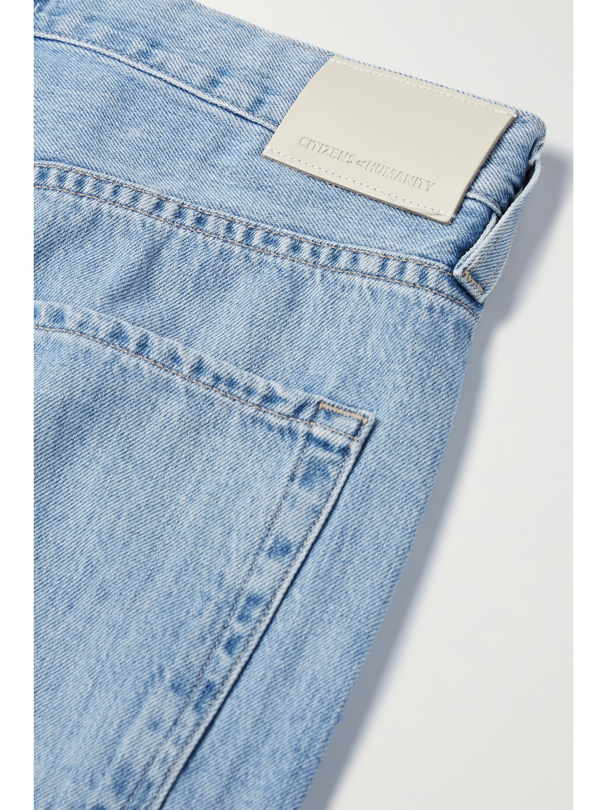 Shop Citizens Of Humanity + Net Sustain Brynn High-rise Wide-leg Organic Jeans In Blue