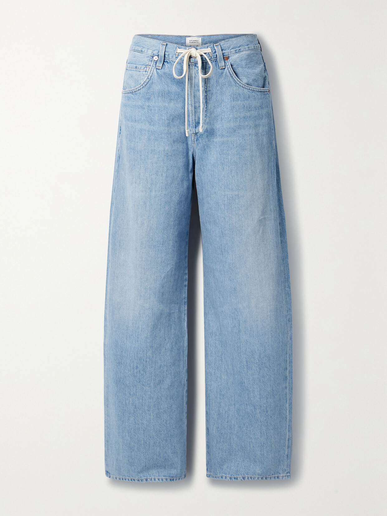 Citizens of Humanity - + Net Sustain Brynn High-rise Wide-leg Organic Jeans - Blue