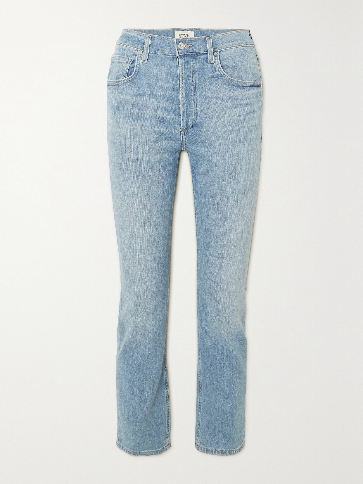 Citizens of Humanity Jolene Cropped High-rise Slim-leg Jeans - Blue