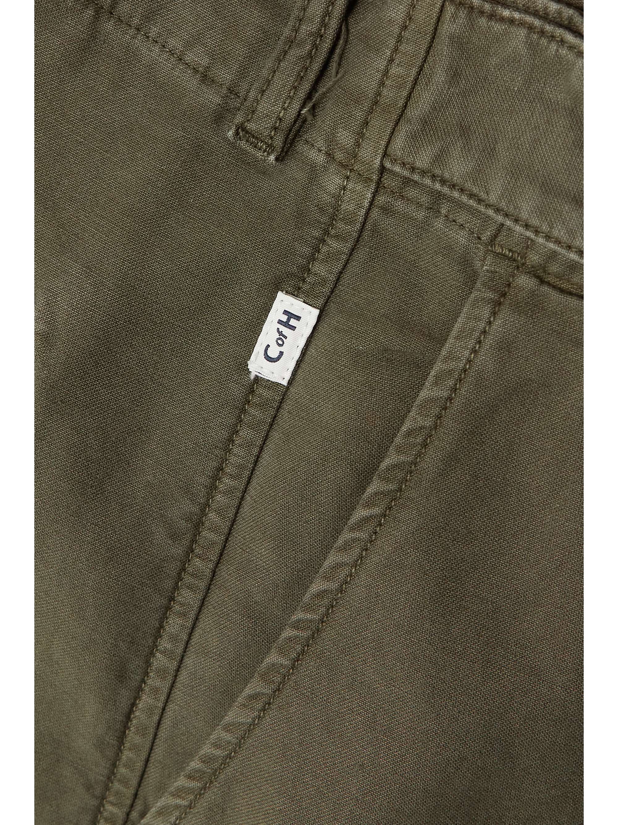 CITIZENS OF HUMANITY Payton cropped pleated cotton-twill boyfriend pants