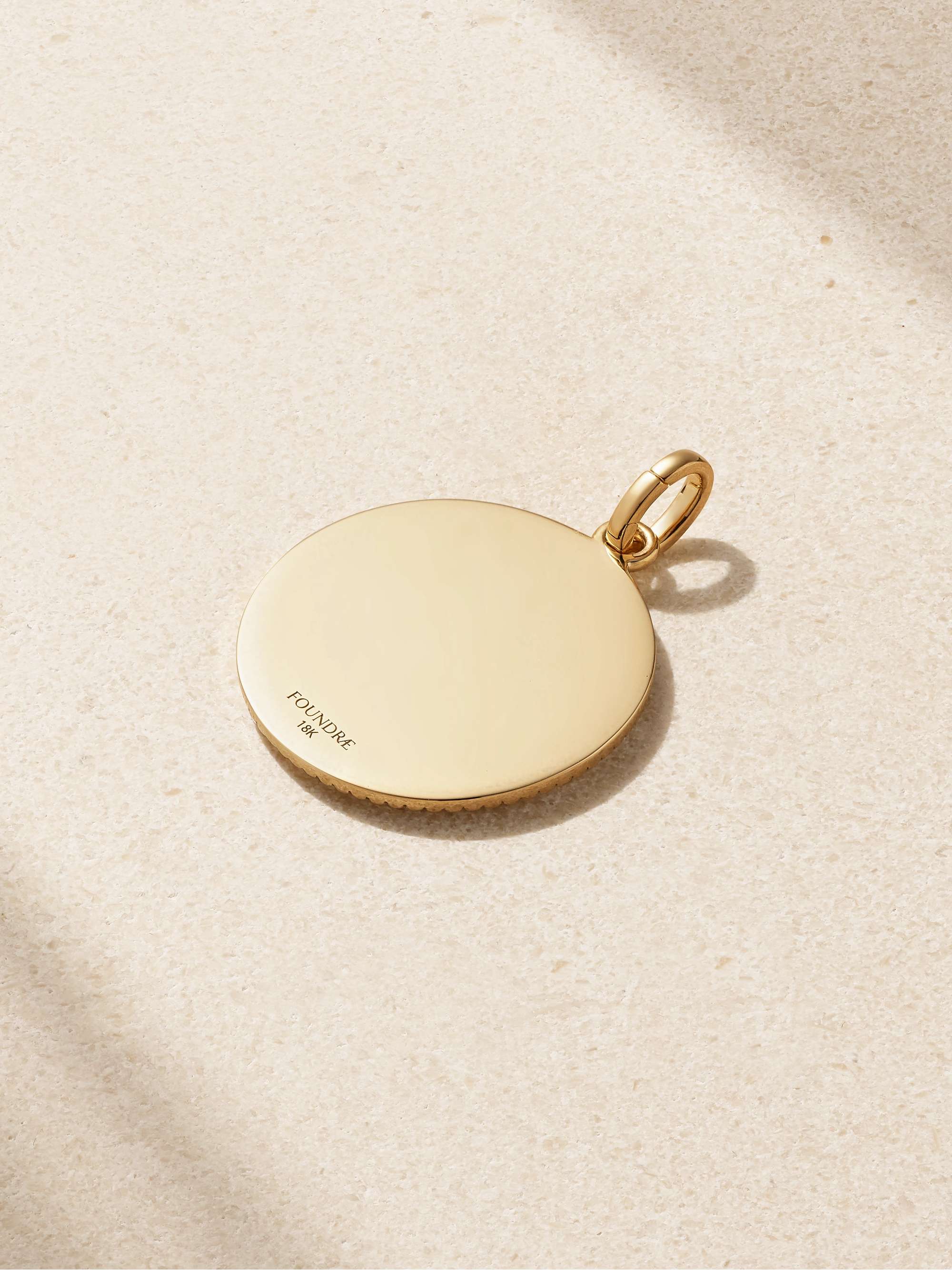 FOUNDRAE Love Token 18-karat gold diamond pendant