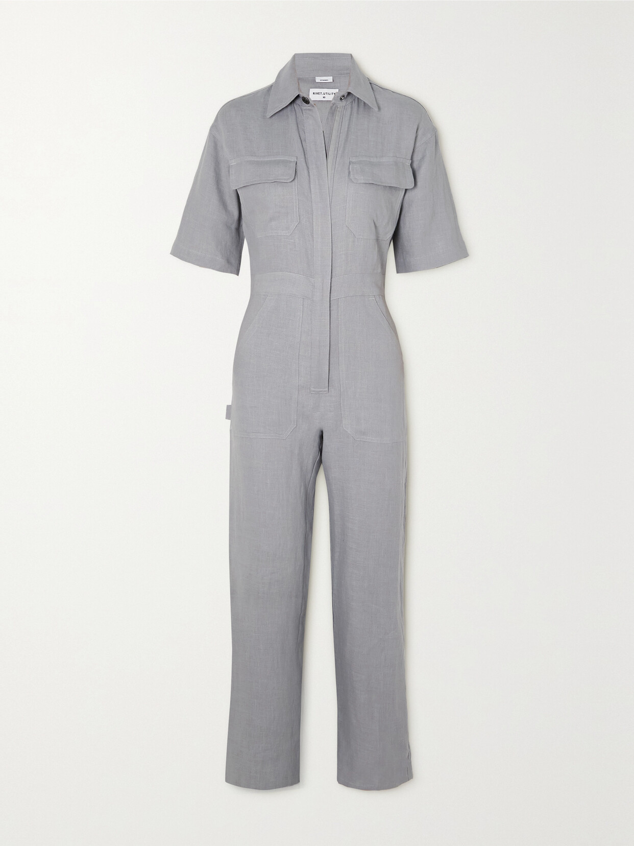 Rivet Utility + Net Sustain Dynamo Linen Jumpsuit