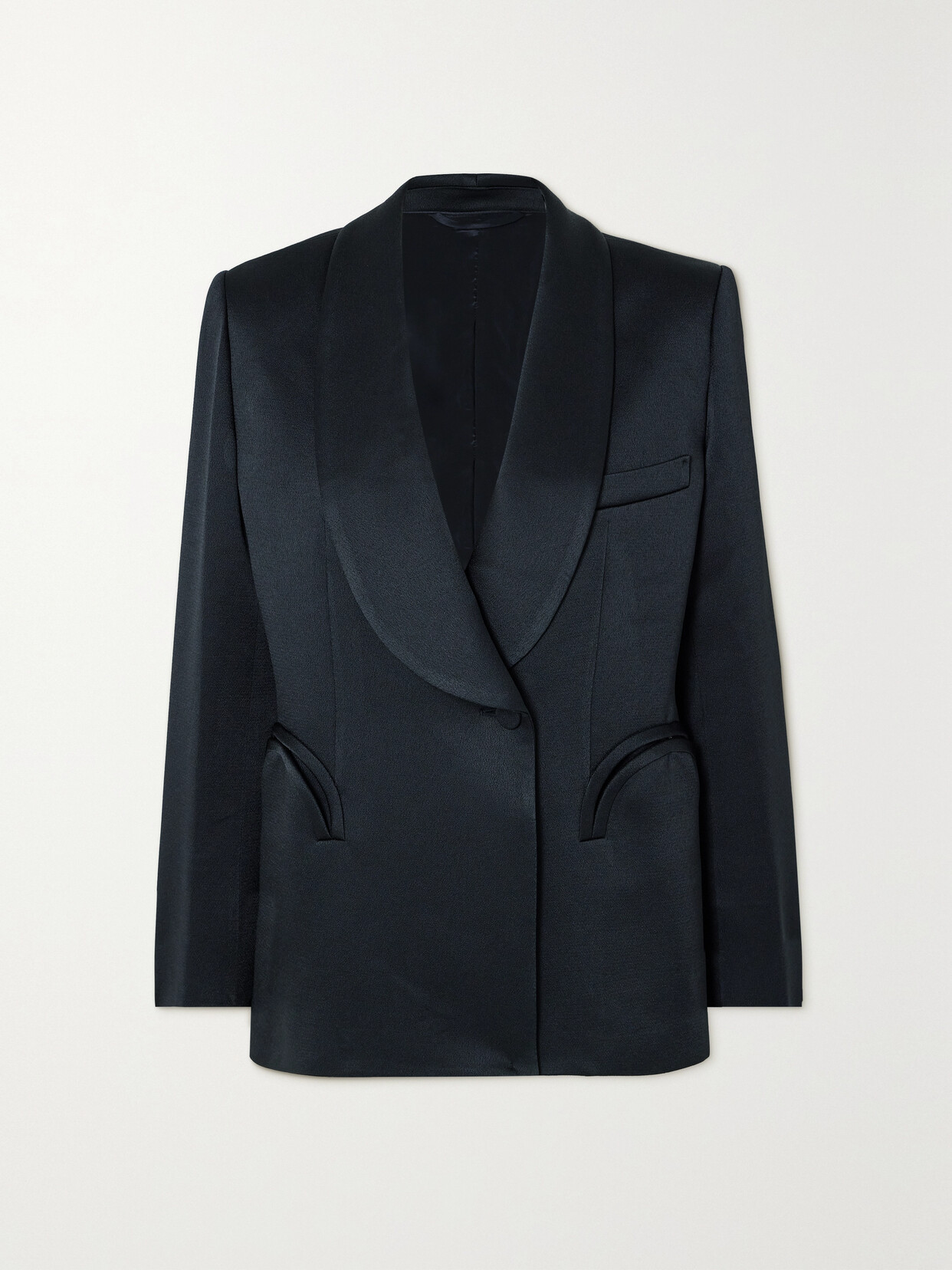 Blazé Milano - Novalis Satin-crepe Blazer - Blue