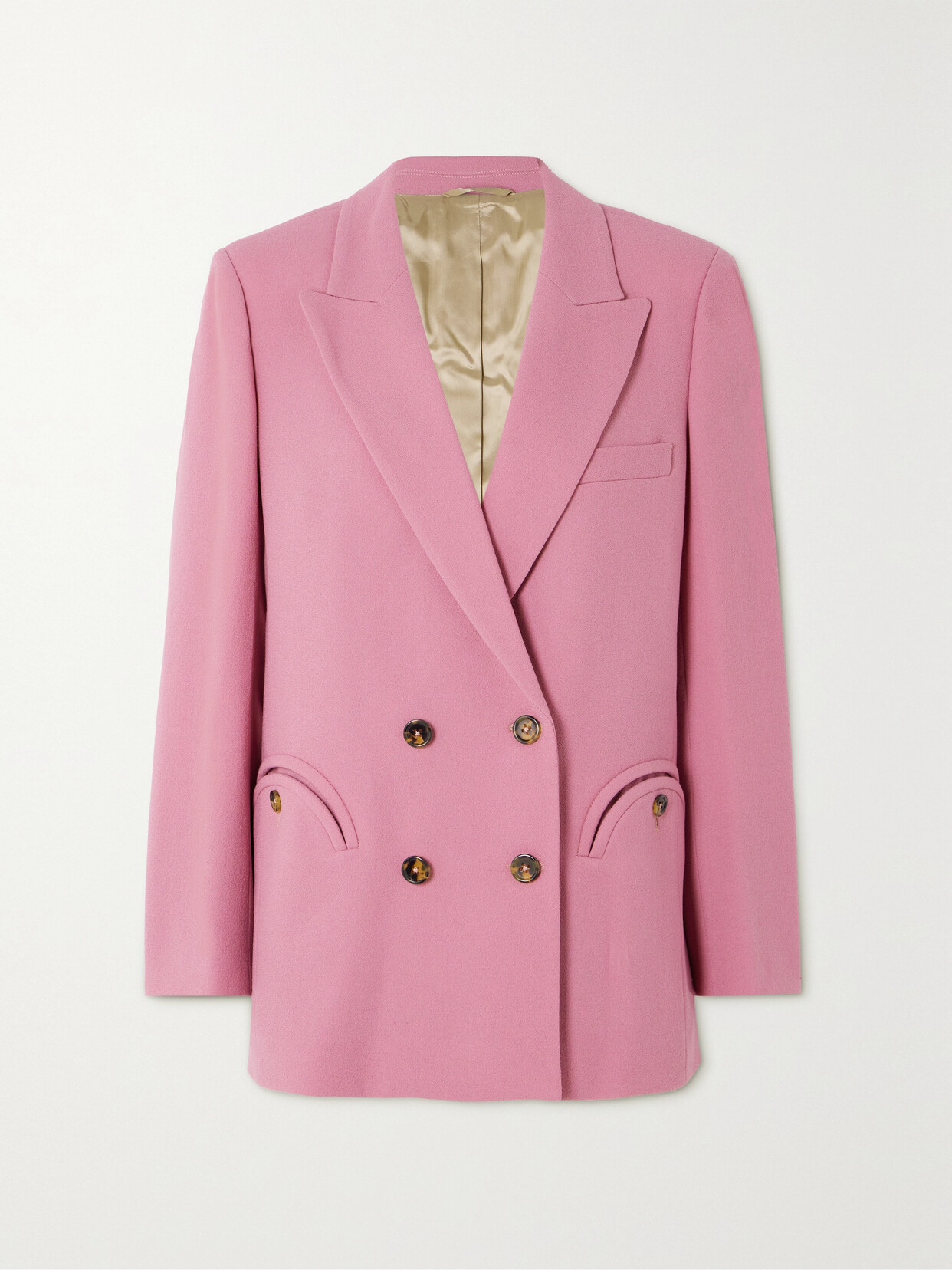 Blazé Milano - Everynight Double-breasted Wool Blazer - Pink