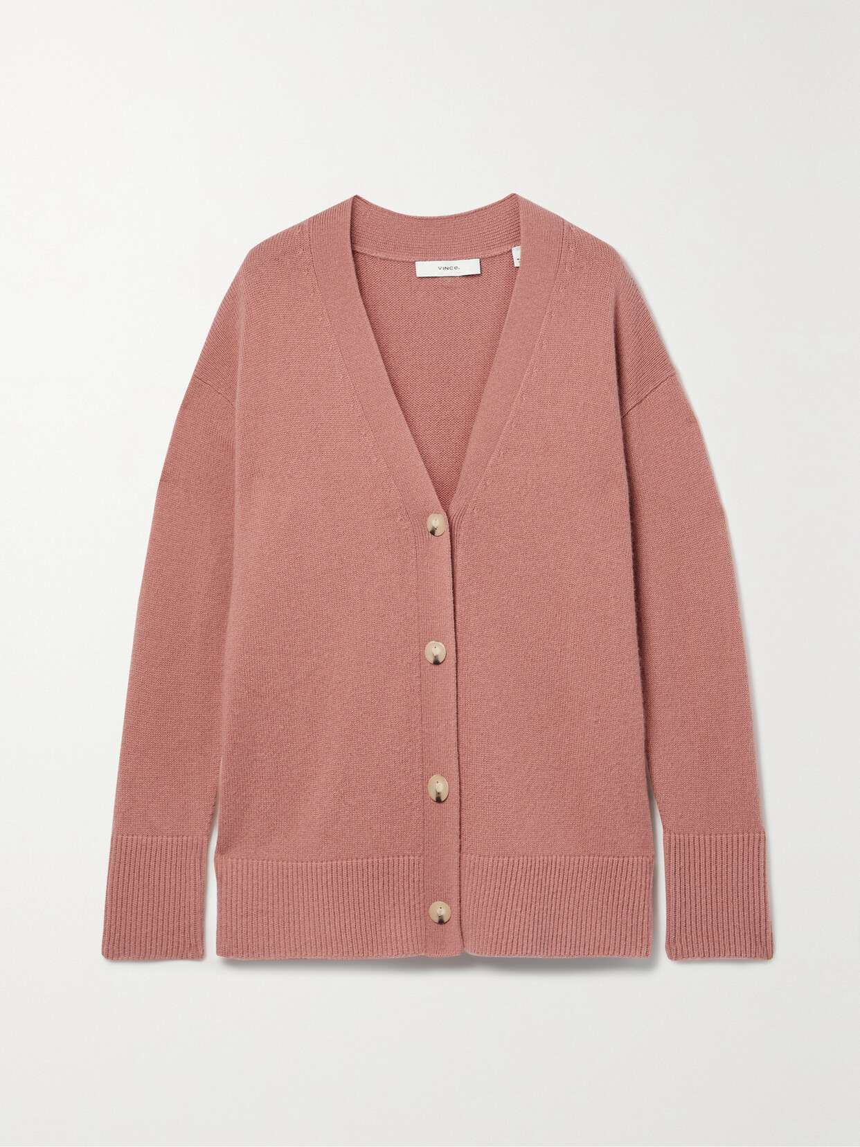 VINCE WEEKEND WOOL AND CASHMERE-BLEND CARDIGAN