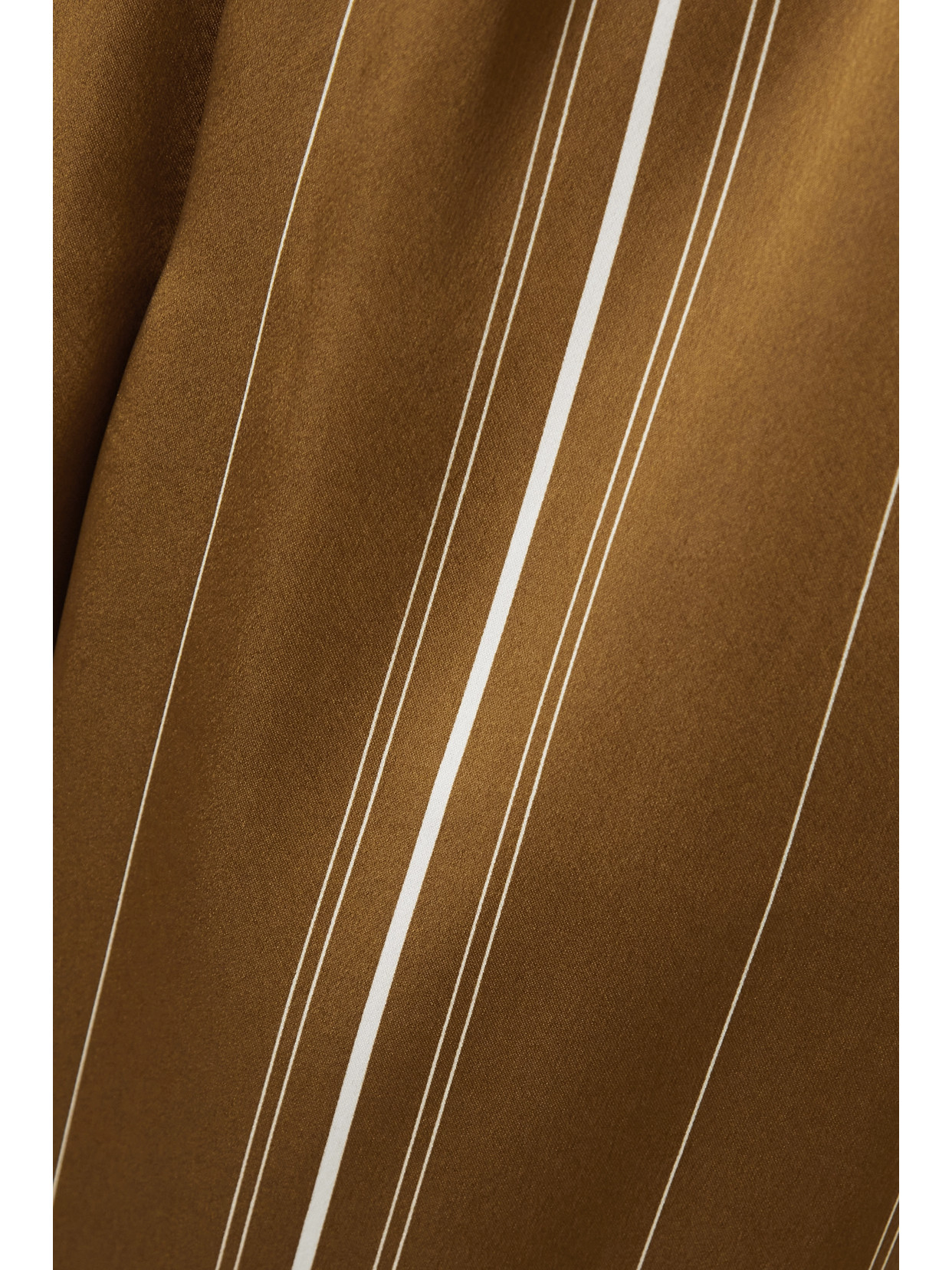 Vince Multi-stripe Satin Pull-on Pants In Green