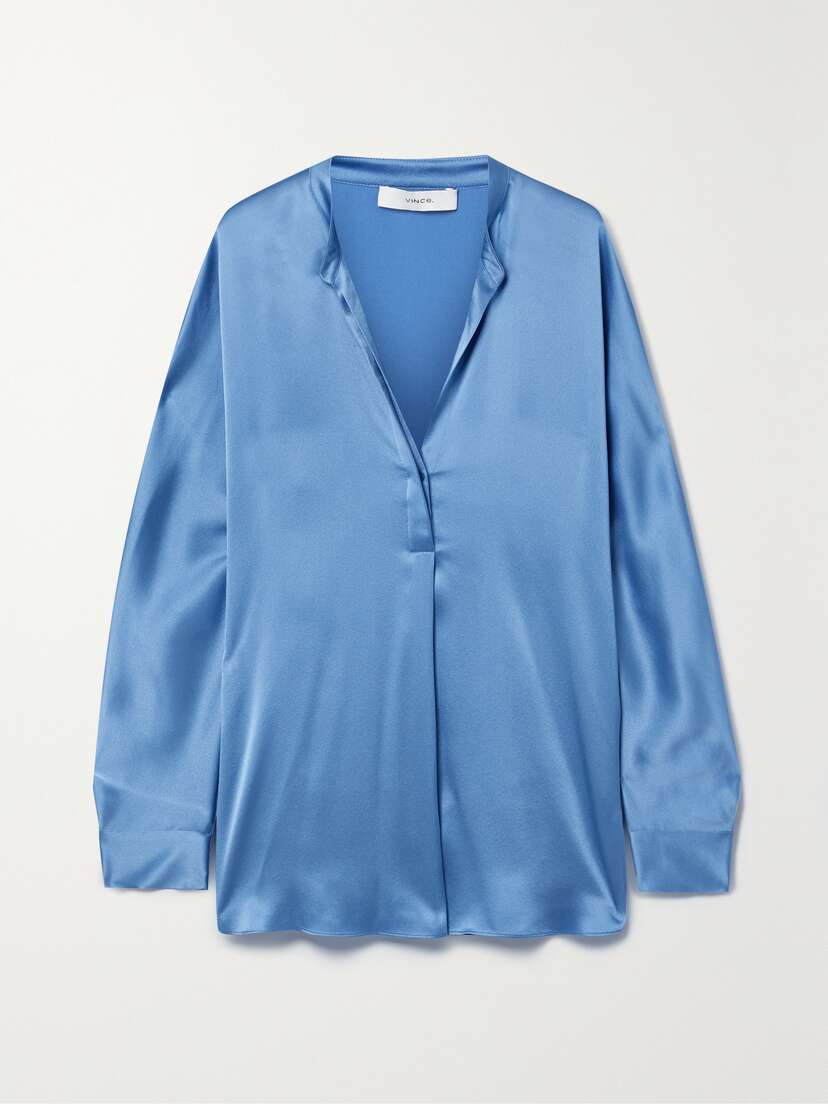 Vince Silk-satin Blouse -  - x large