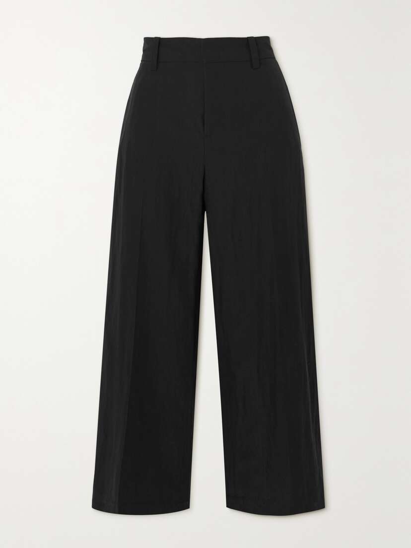 Vince Cropped Tencel Lyocell-blend Straight-leg Pants