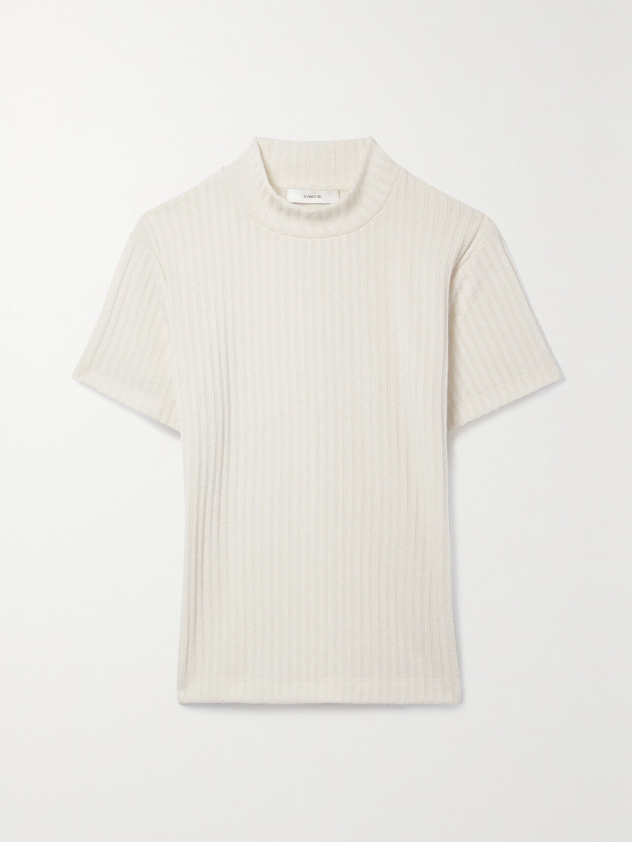 Vince - Ribbed-knit Top - Ivory