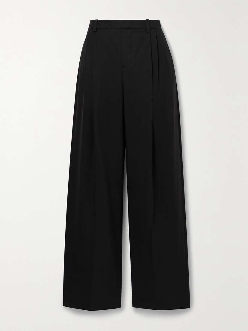 Vince Pleated Tencel Lyocell-blend Straight-leg Pants