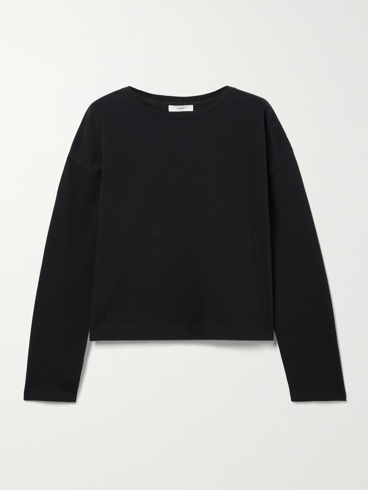 Vince - Cotton-jersey Top - Black