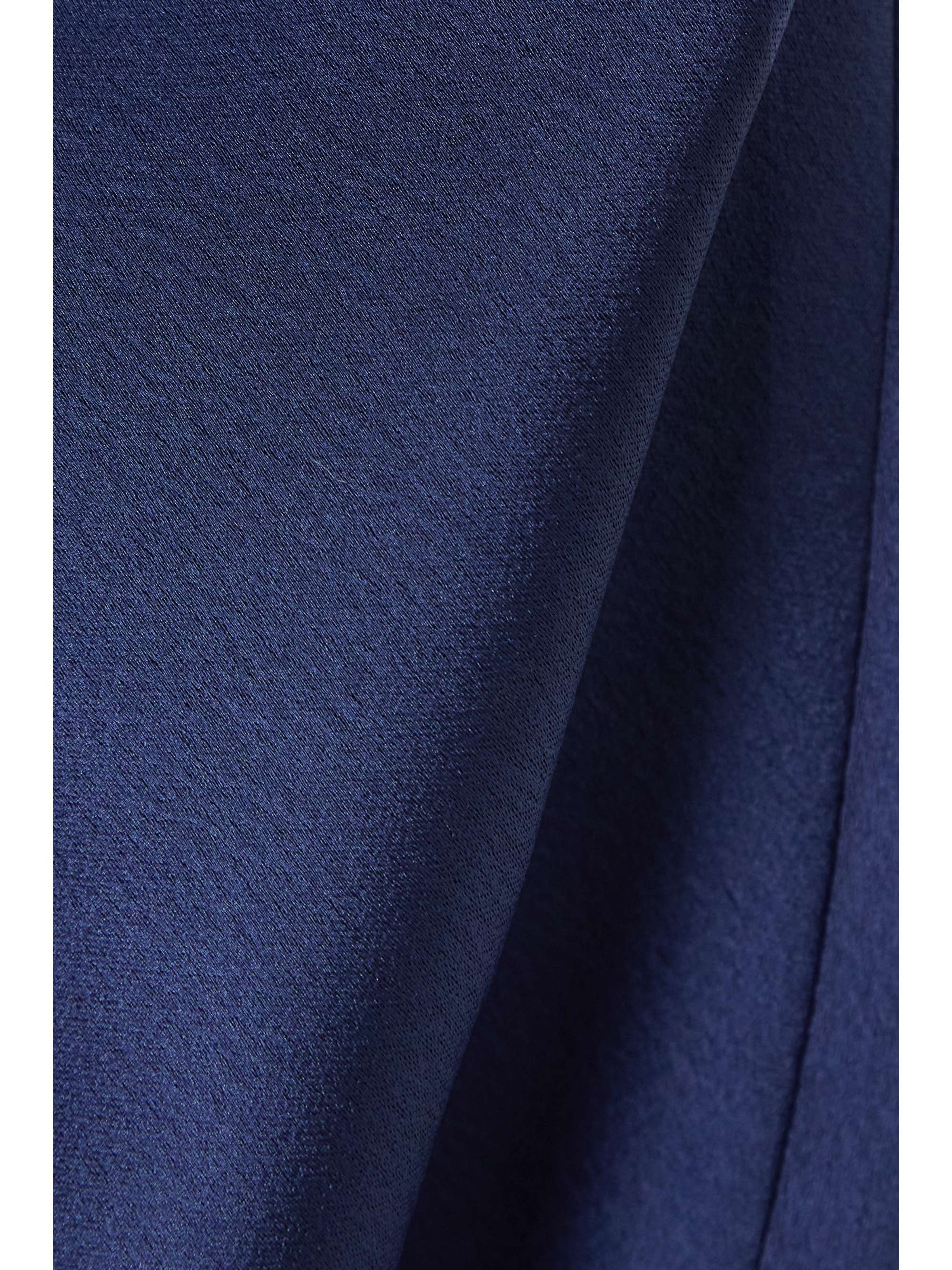 RASARIO Asymmetric gathered satin-crepe gown