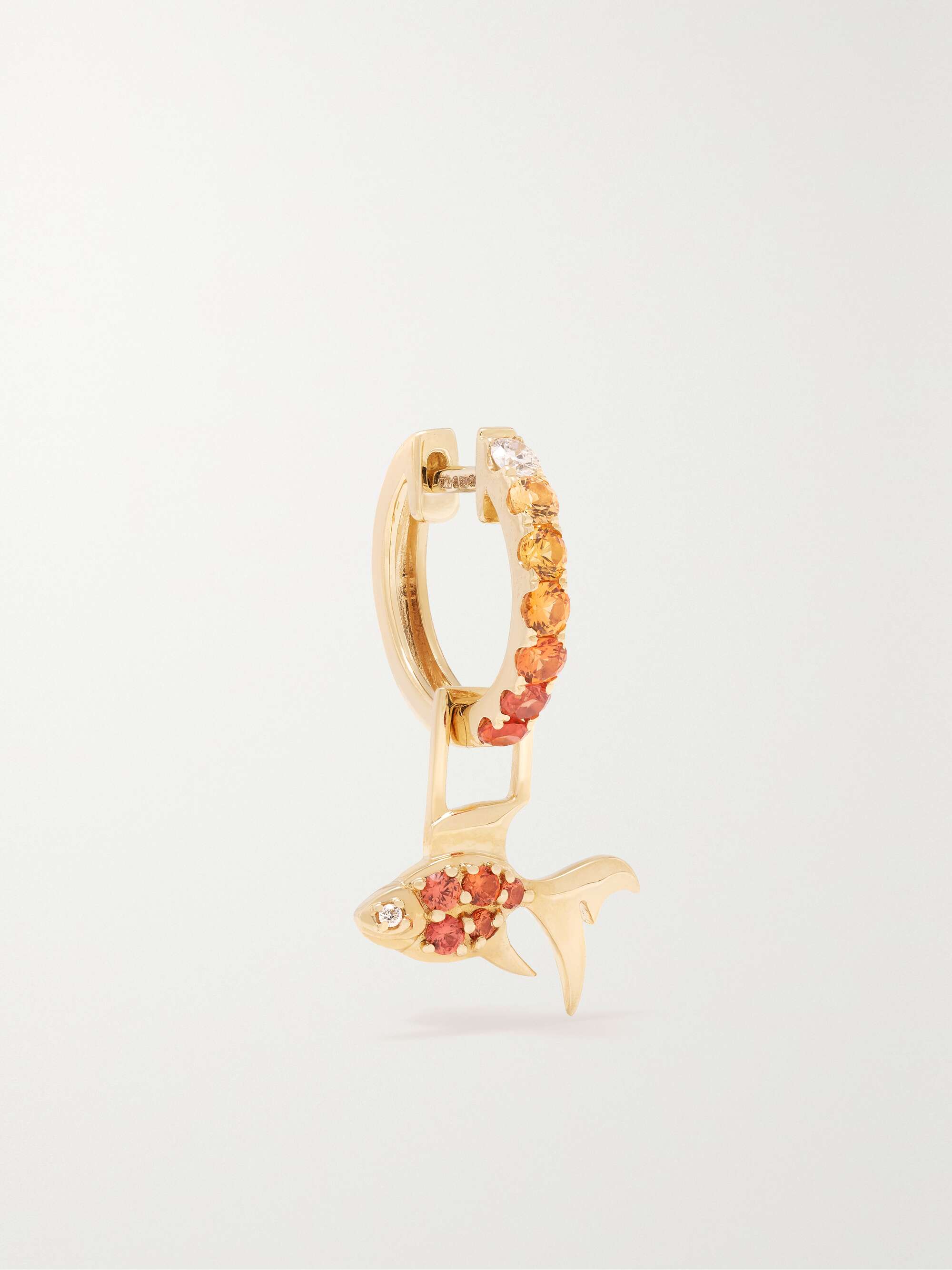人気TOP ROBINSON PELHAM Goldfish EarWish 14-karat gold, sapphire and アクセサリー
