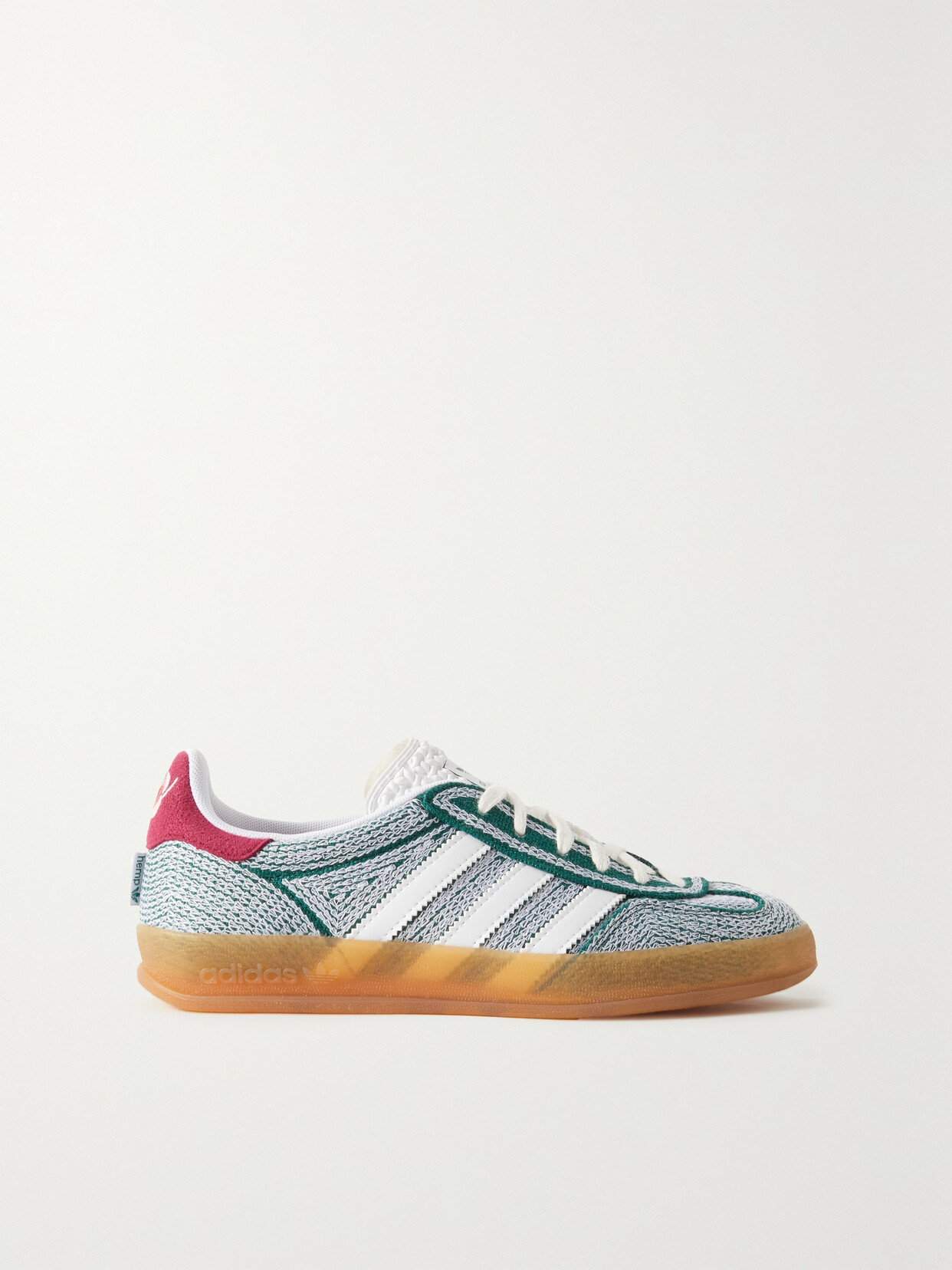 adidas Originals - + Sean Wotherspoon Gazelle Indoor Leather And Suede-trimmed Embroidered Hemp Sneakers - Green