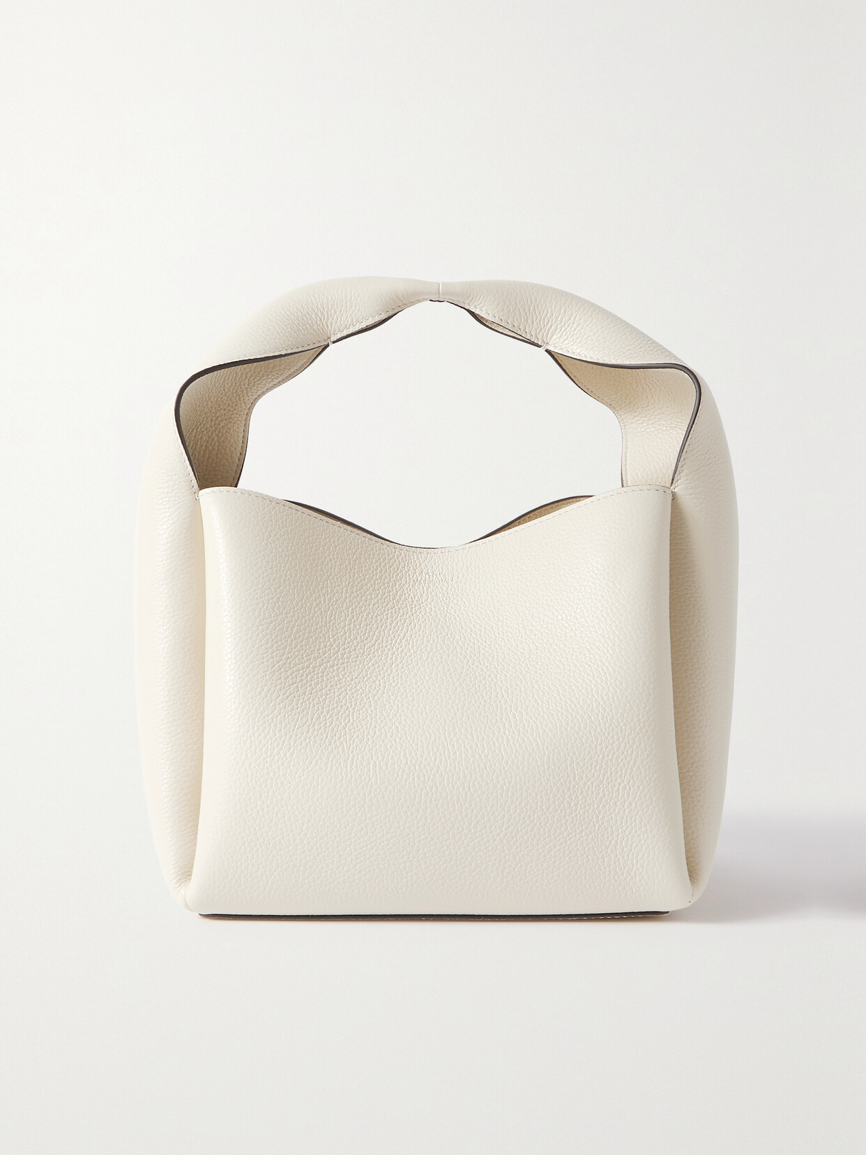 TOTEME - Bucket Textured-leather Tote - Off-white