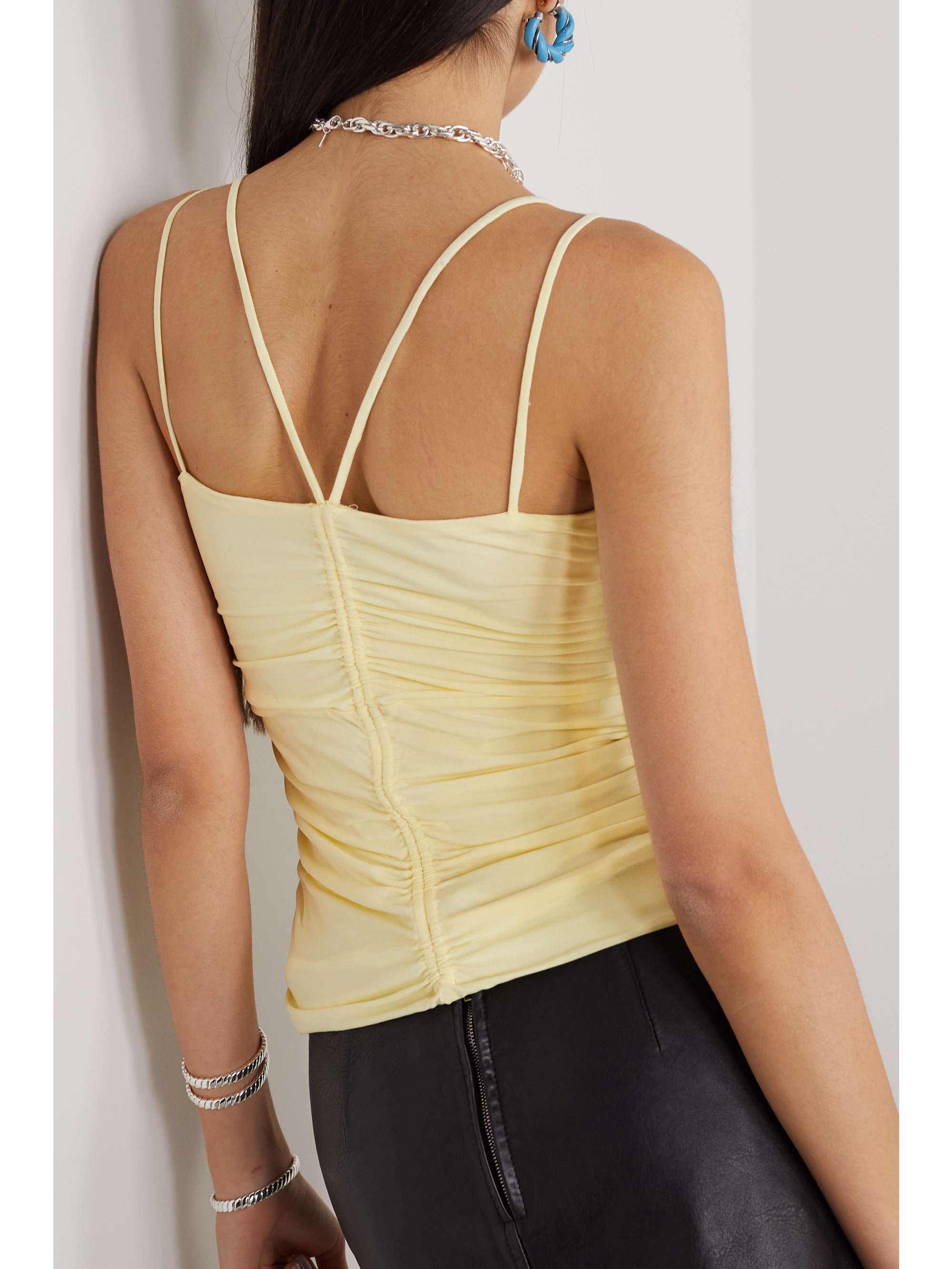 ISABEL MARANT Leila ruched stretch-jersey top