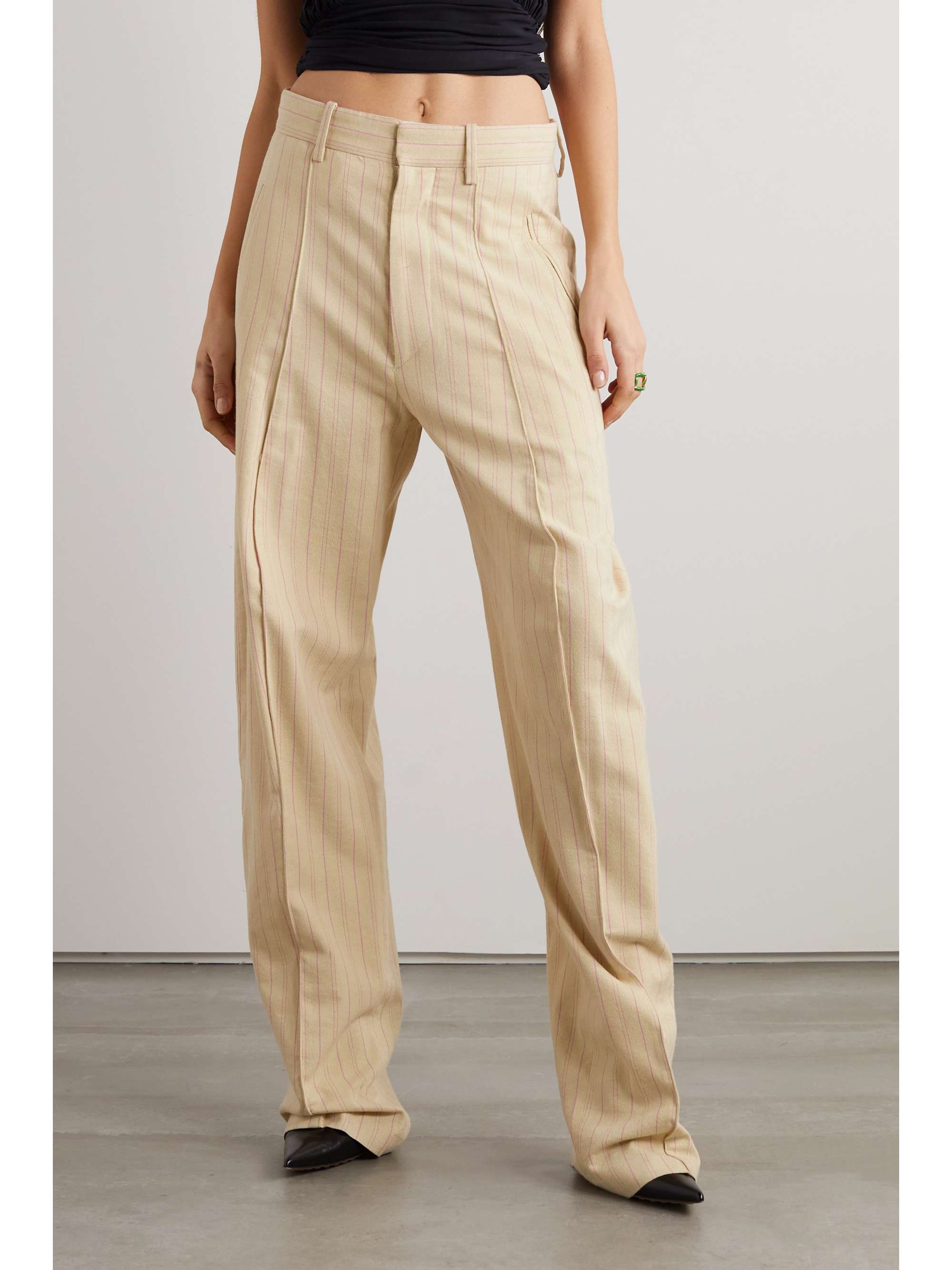 ISABEL MARANT Sopiavea striped crepe tapered pants