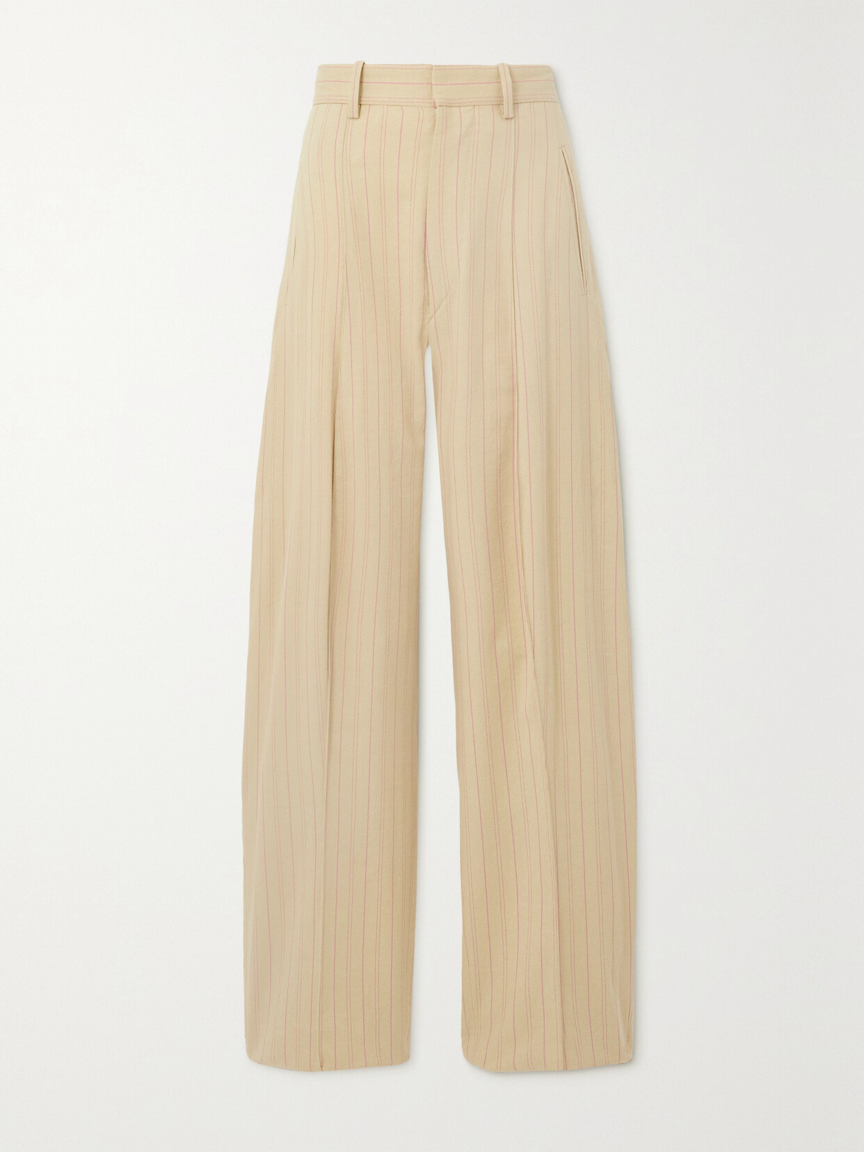 Isabel Marant - Sopiavea Striped Crepe Tapered Pants - Yellow