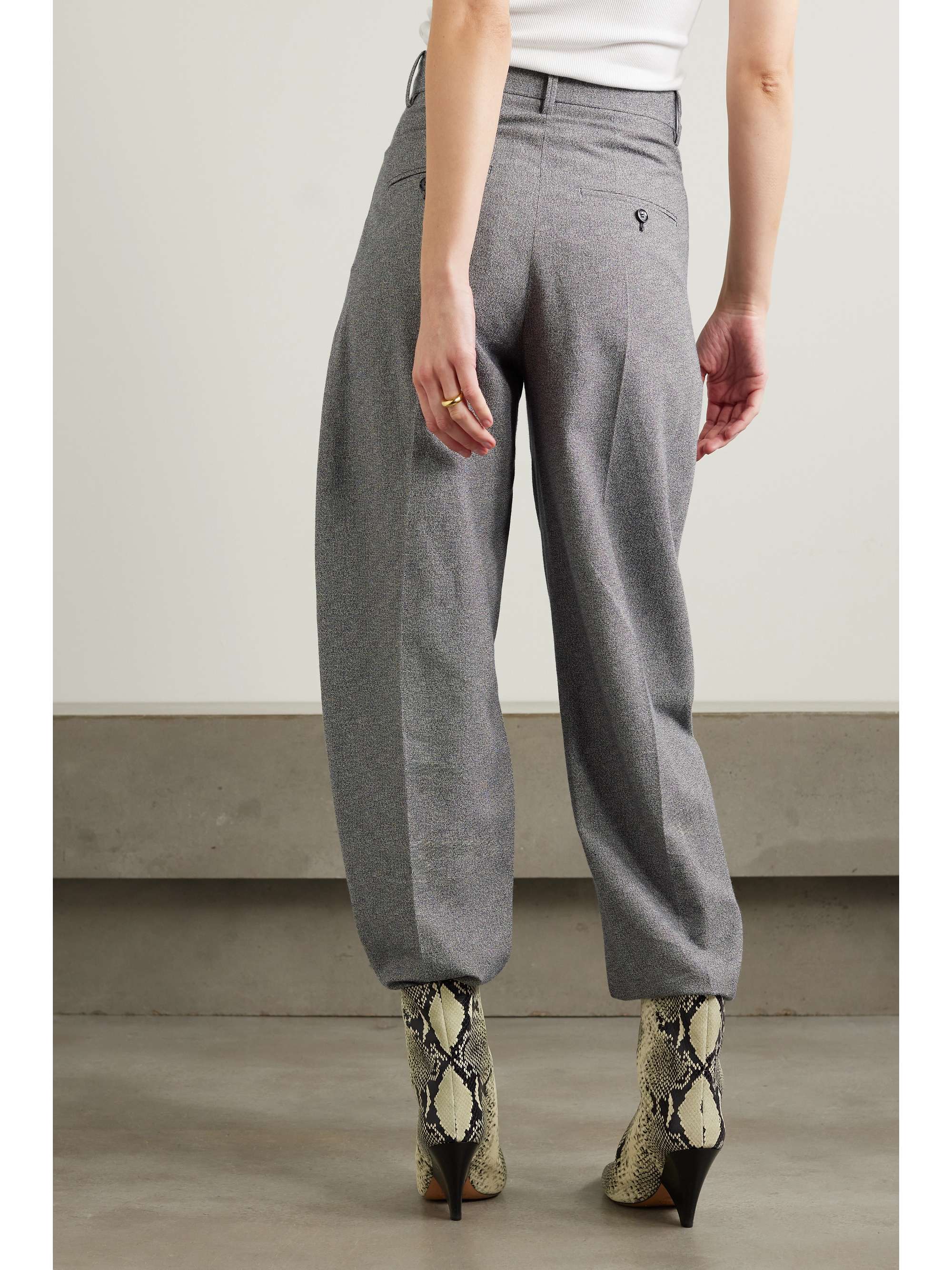 ISABEL MARANT Sopiavea striped crepe tapered pants