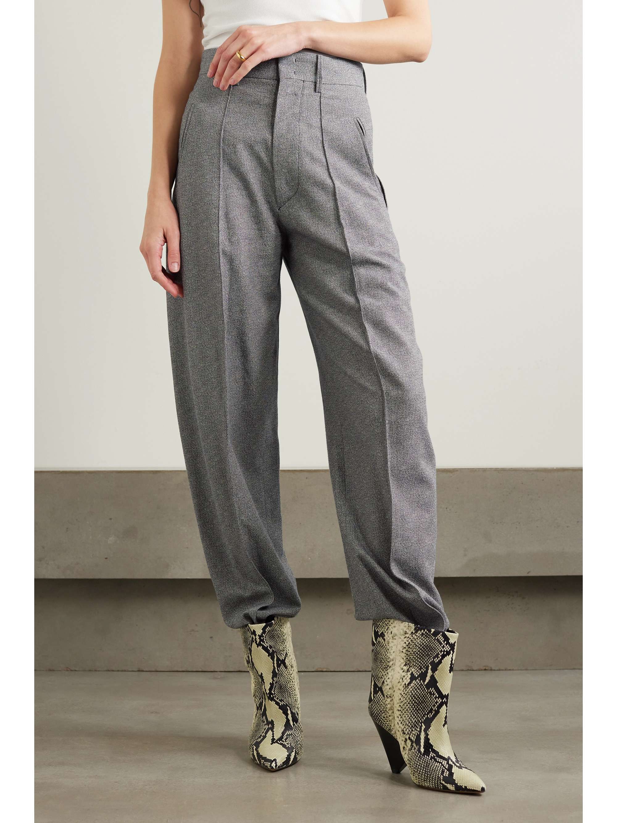 ISABEL MARANT Sopiavea striped crepe tapered pants