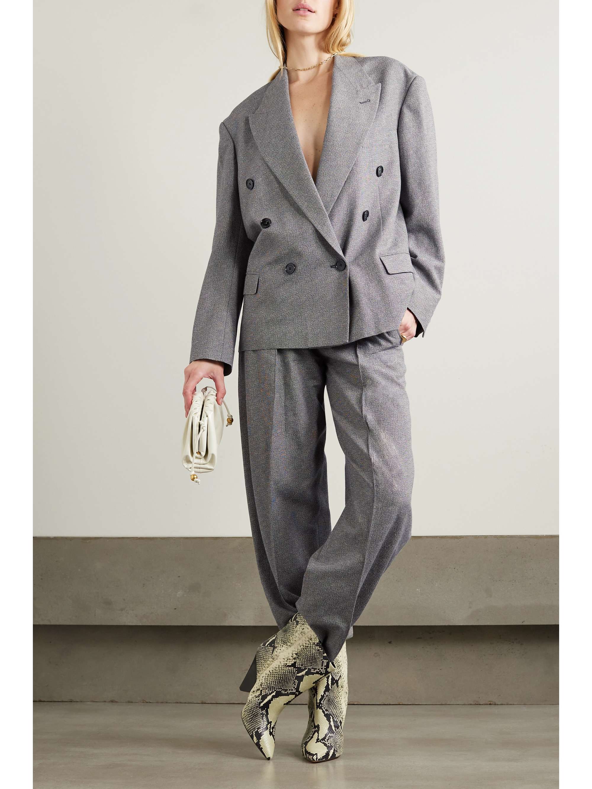 ISABEL MARANT Sopiavea striped crepe tapered pants