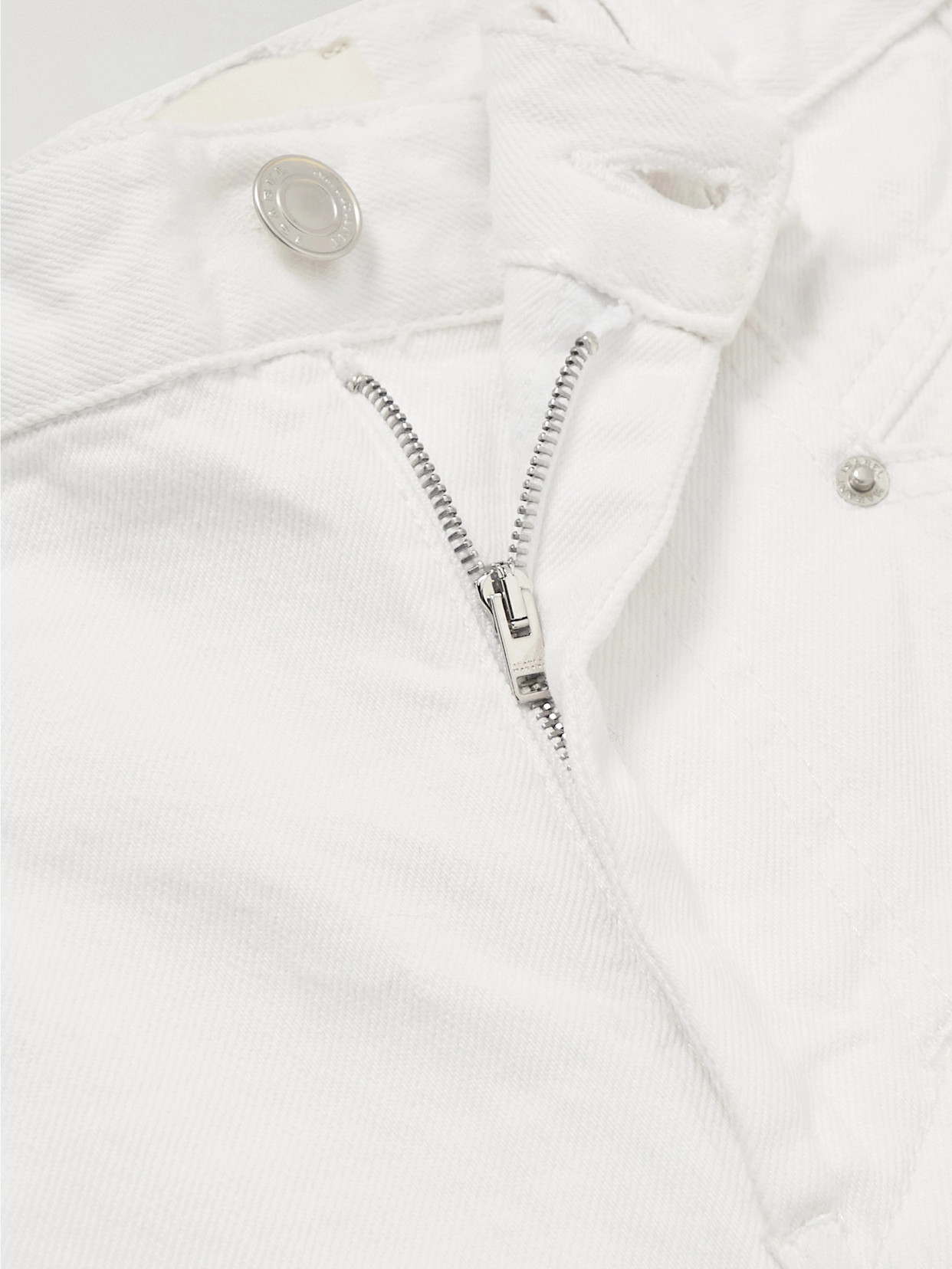 Isabel Marant White Wide Leg Jeans In White