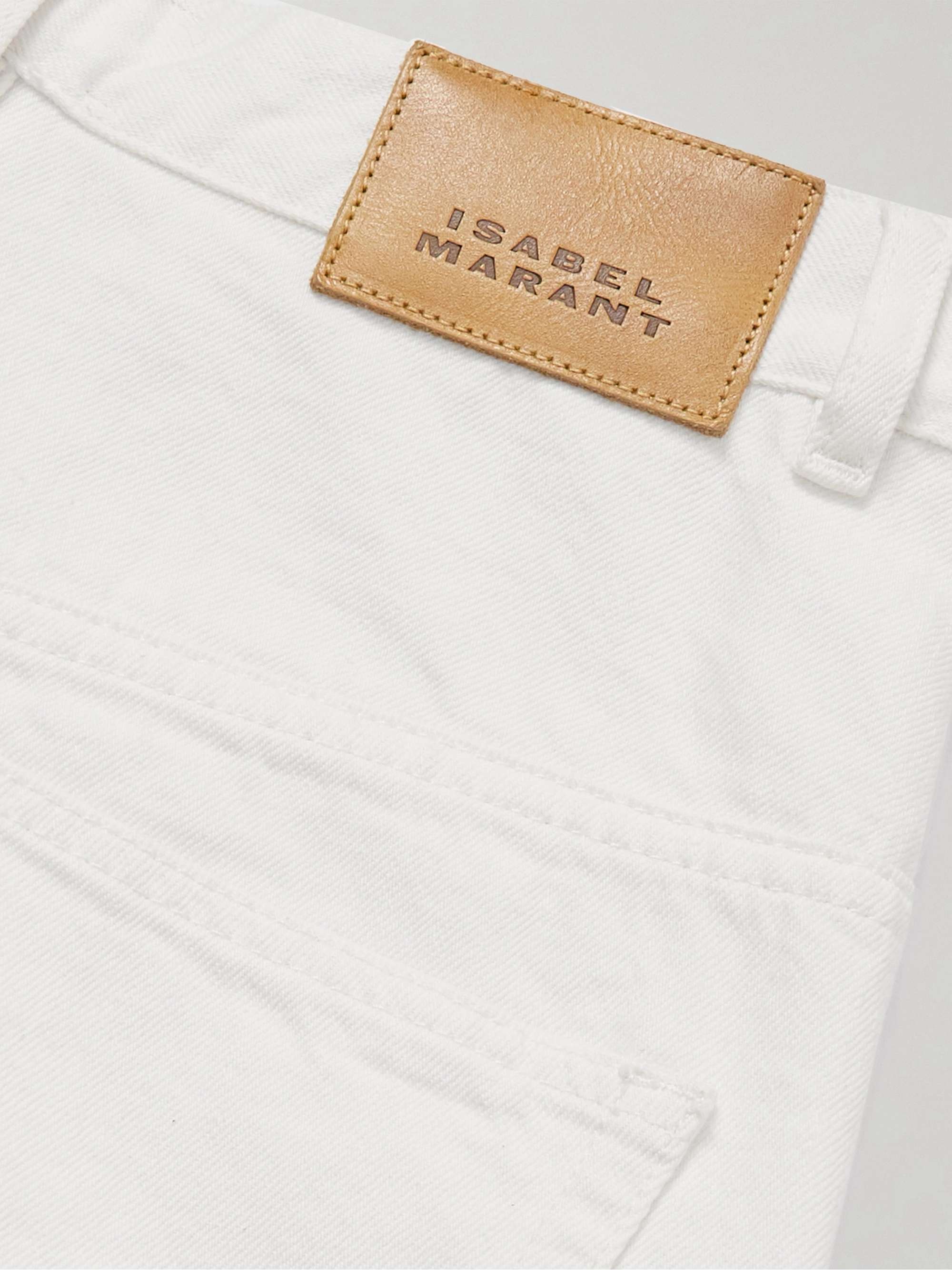 ISABEL MARANT بنطال جينز Lemony بخصر عالٍ وواسع الساقين