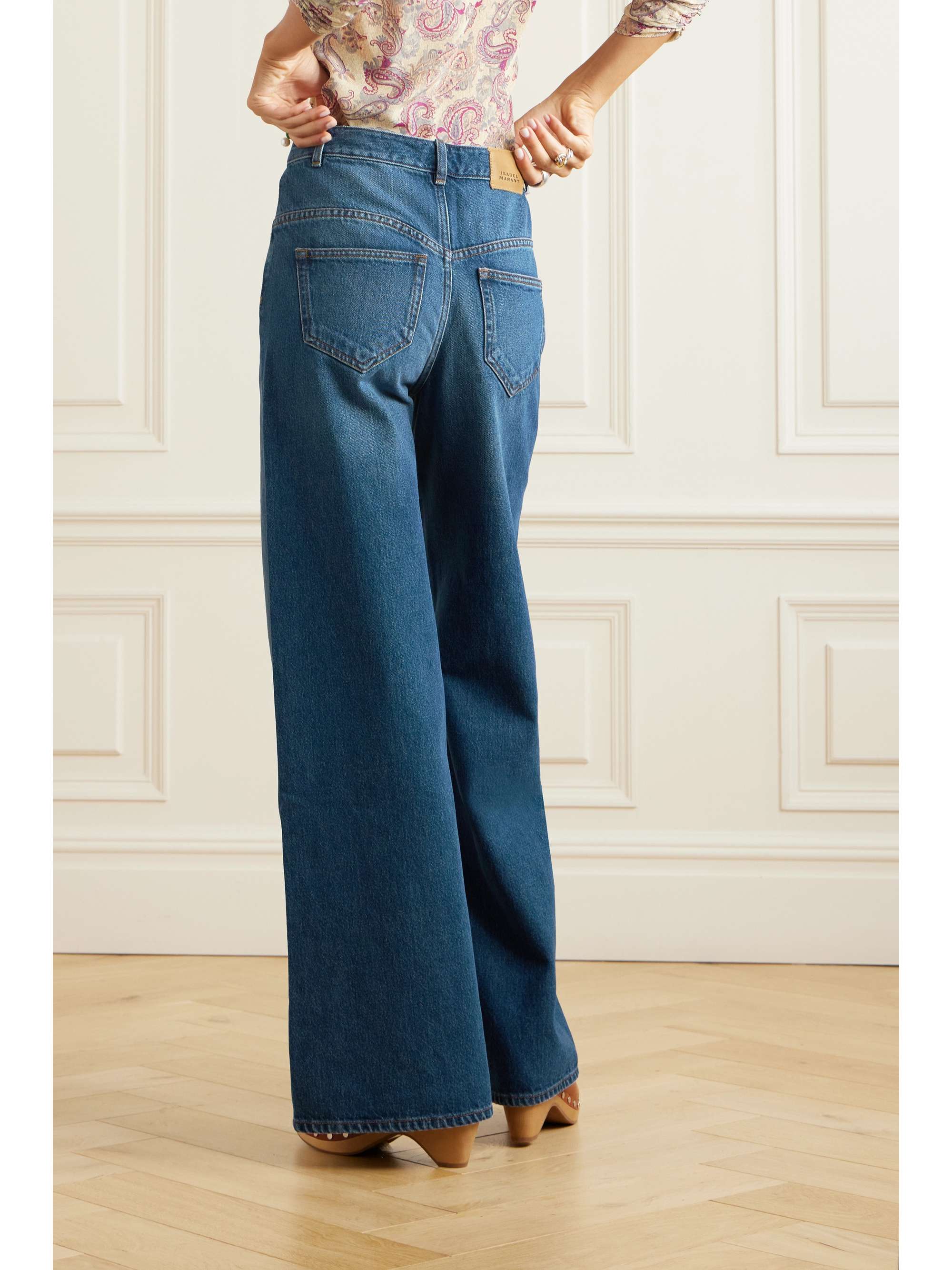 ISABEL MARANT Lemony high-rise wide-leg jeans