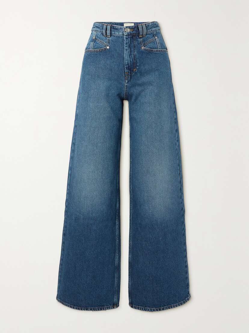 Isabel Marant Lemony High-rise Wide-leg Jeans