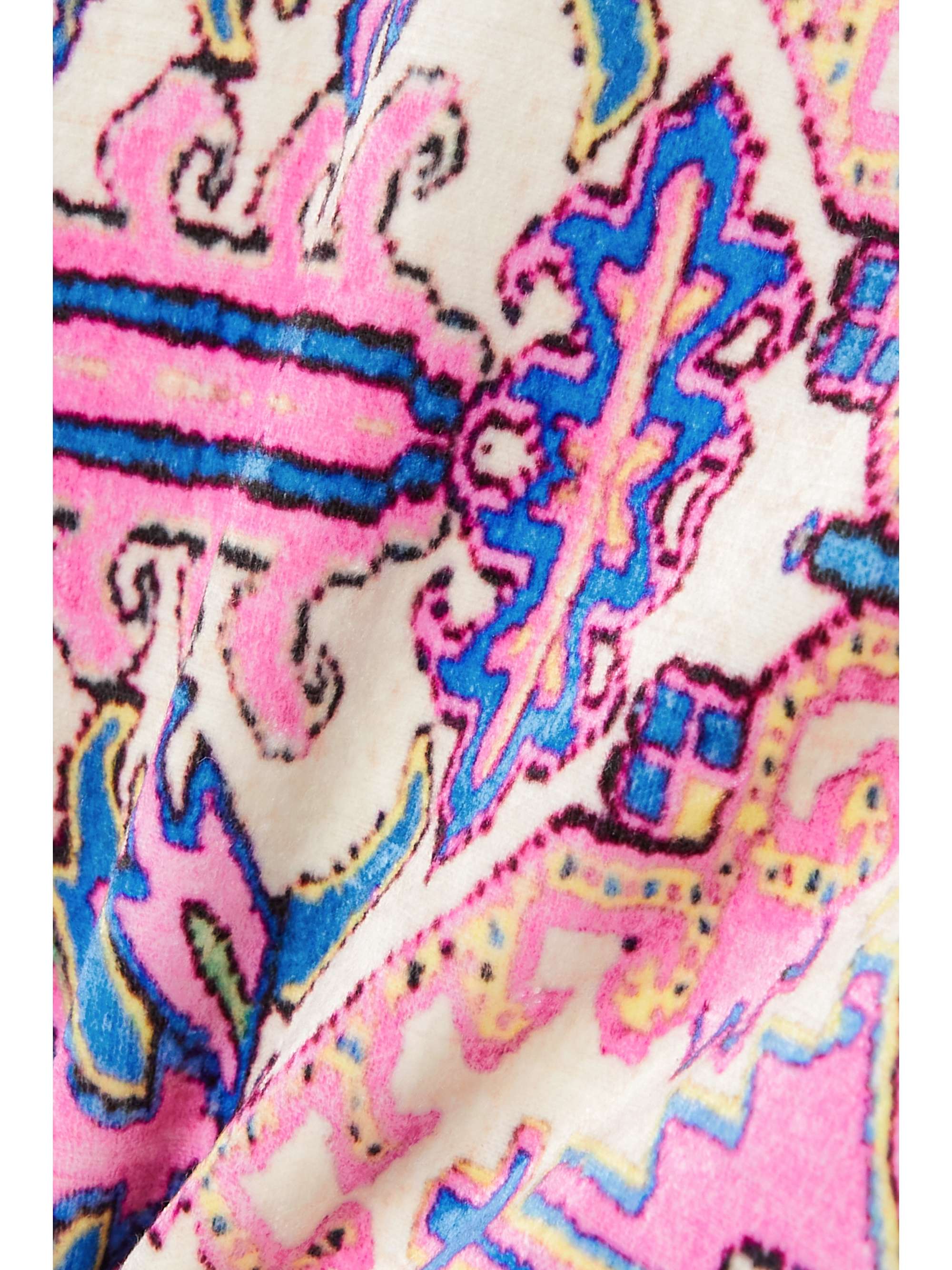 ISABEL MARANT Valian cropped printed velvet jacket