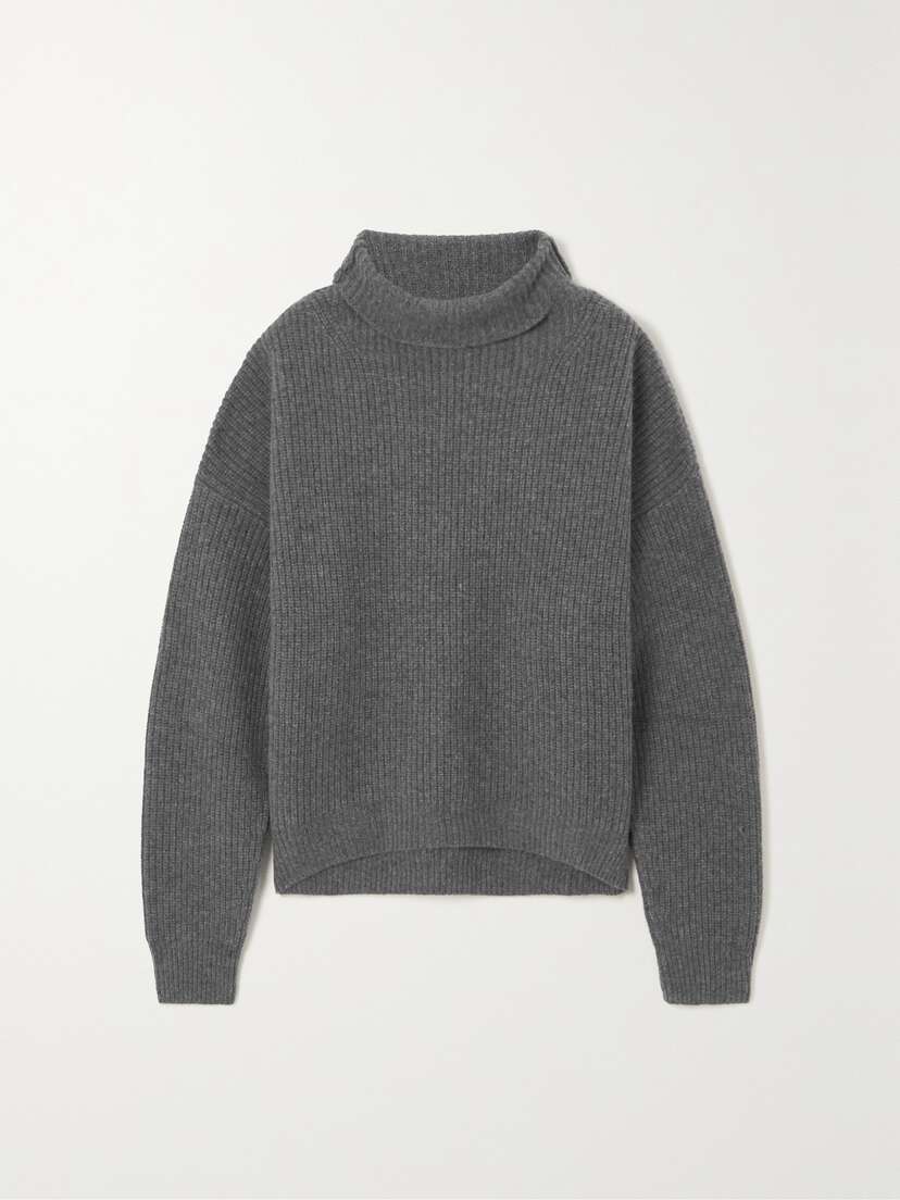 Isabel Marant Brooke Ribbed Merino Wool And Cashmere-blend Turtleneck Sweater