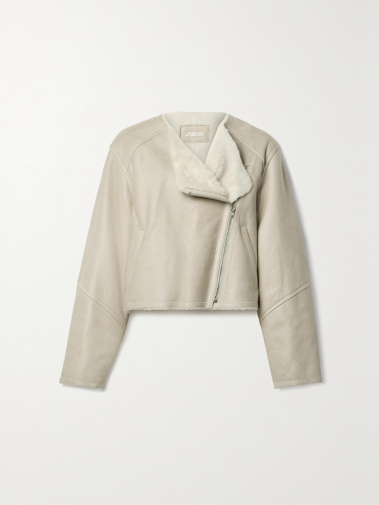 ISABEL MARANT OSTYA CROPPED SHEARLING JACKET