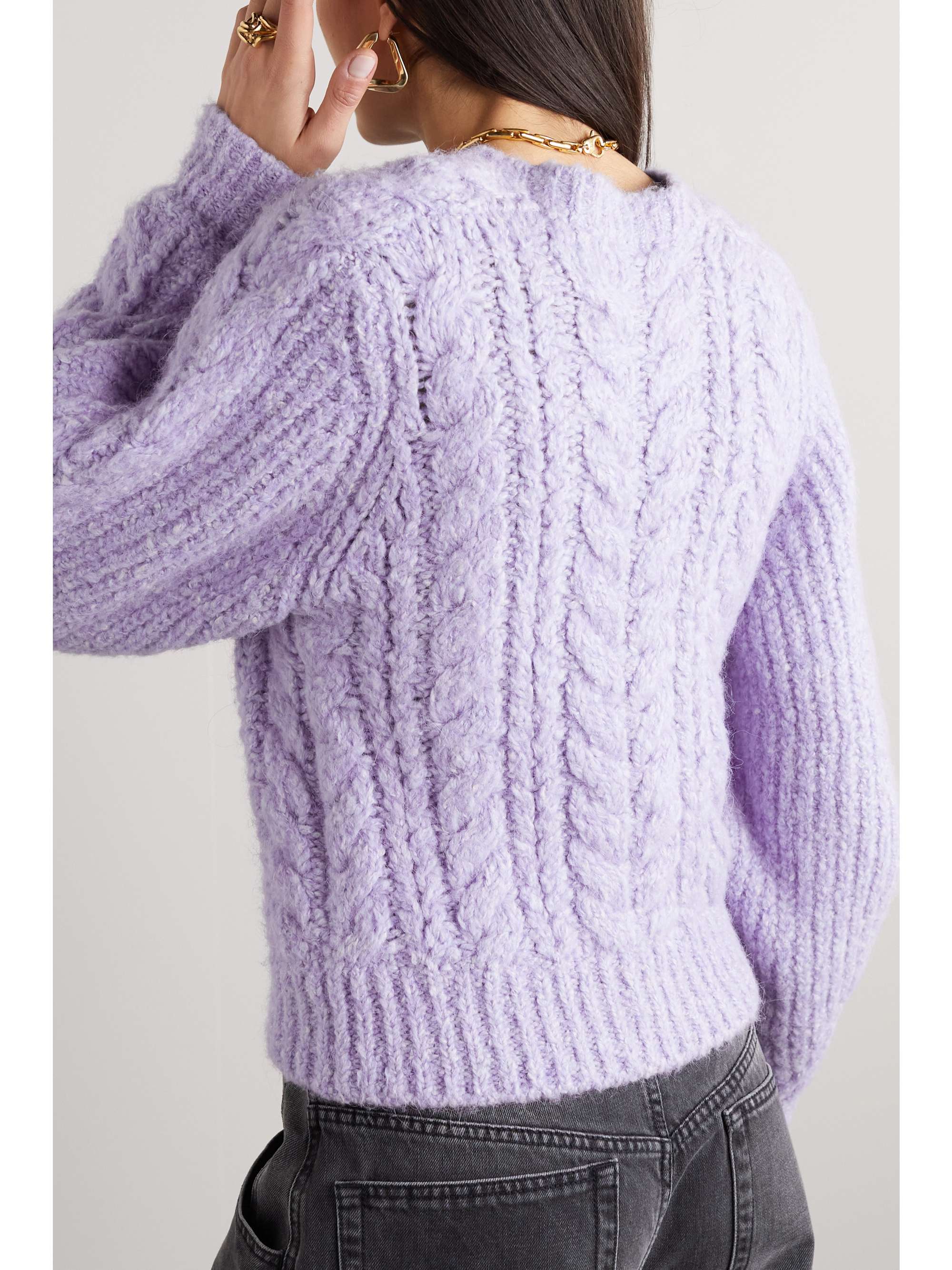 ISABEL MARANT Noelys cutout cable-knit sweater