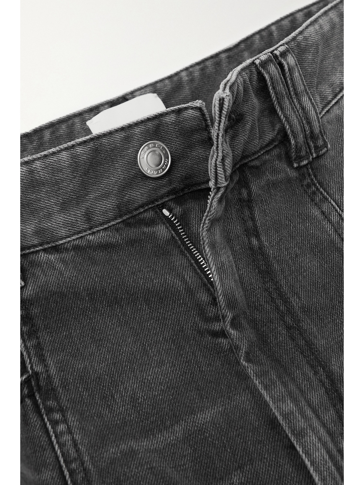 Isabel Marant Vetan High-rise Tapered Jeans In Black