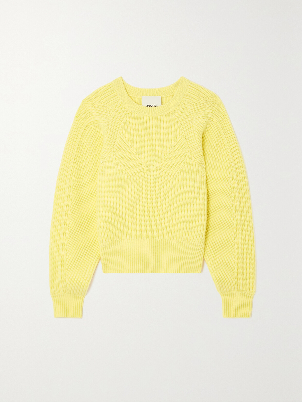 Isabel Marant - Baptista Ribbed Wool-blend Sweater - Yellow